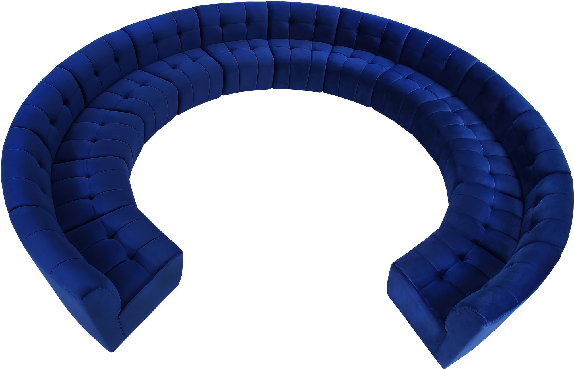Limitless 173" 13-Piece Modular Velvet Sectional