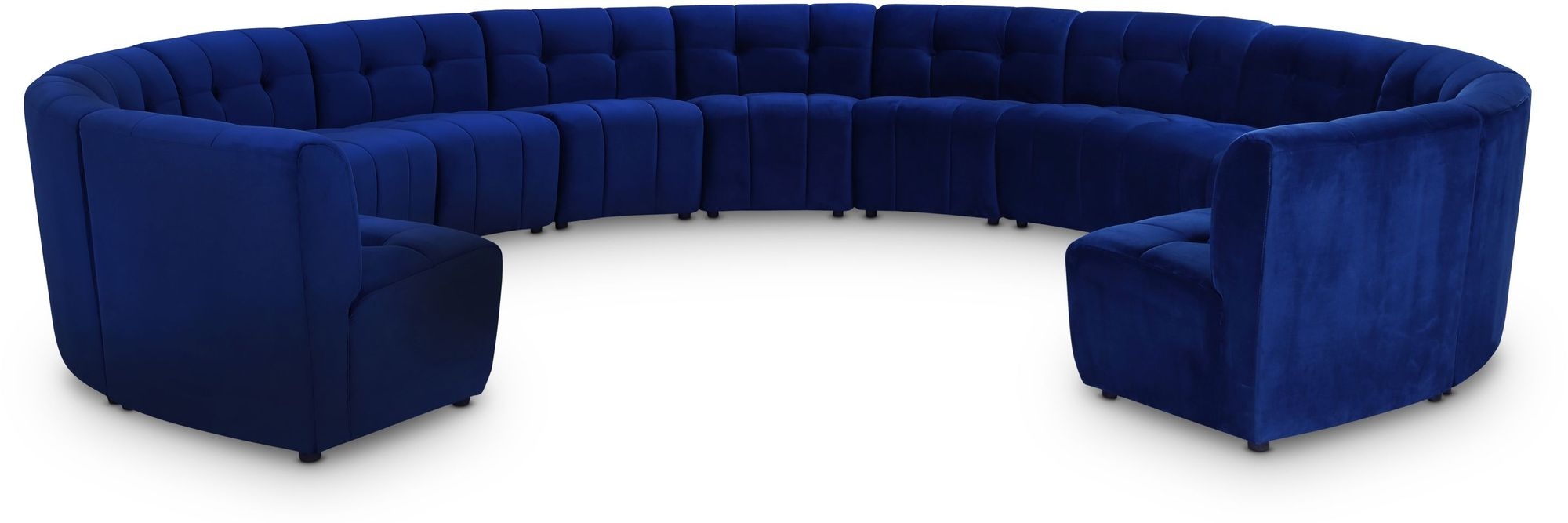 Limitless 173" 13-Piece Modular Velvet Sectional