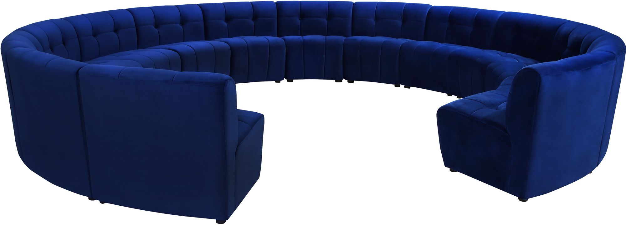 Limitless 173" 14-Piece Modular Velvet Sectional