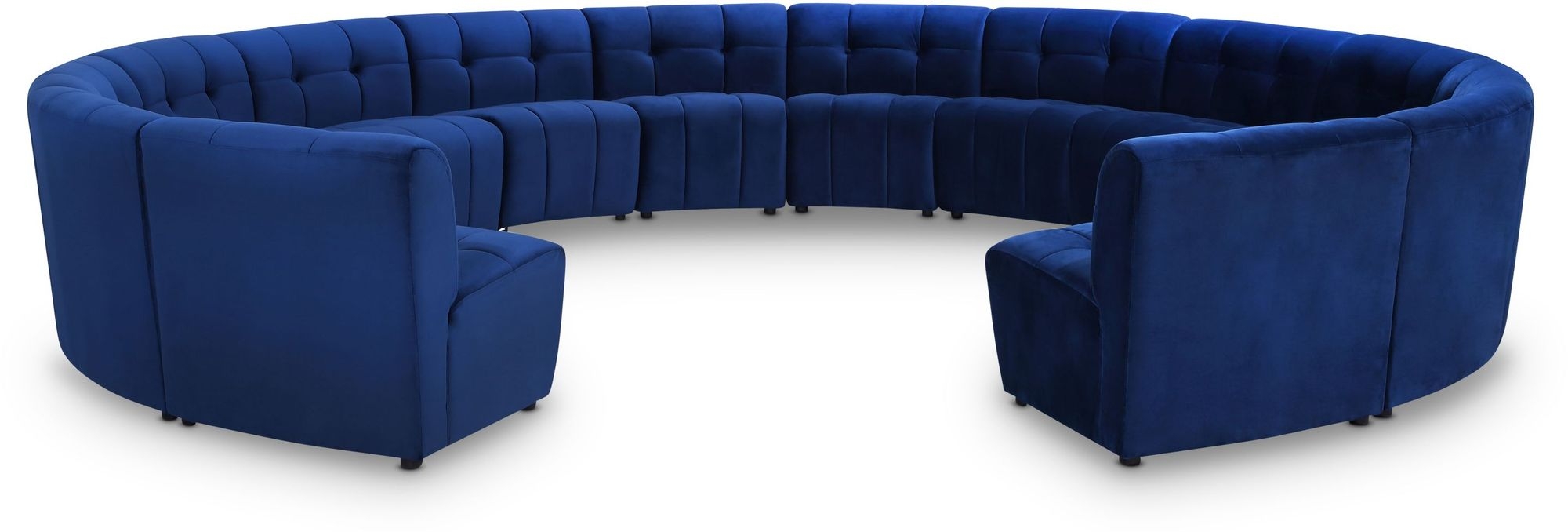 Limitless 173" 14-Piece Modular Velvet Sectional