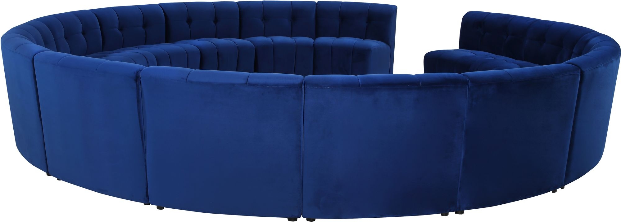Limitless 173" 15-Piece Modular Velvet Sectional