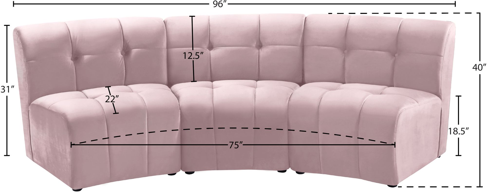 Limitless Modular Velvet Sofa
