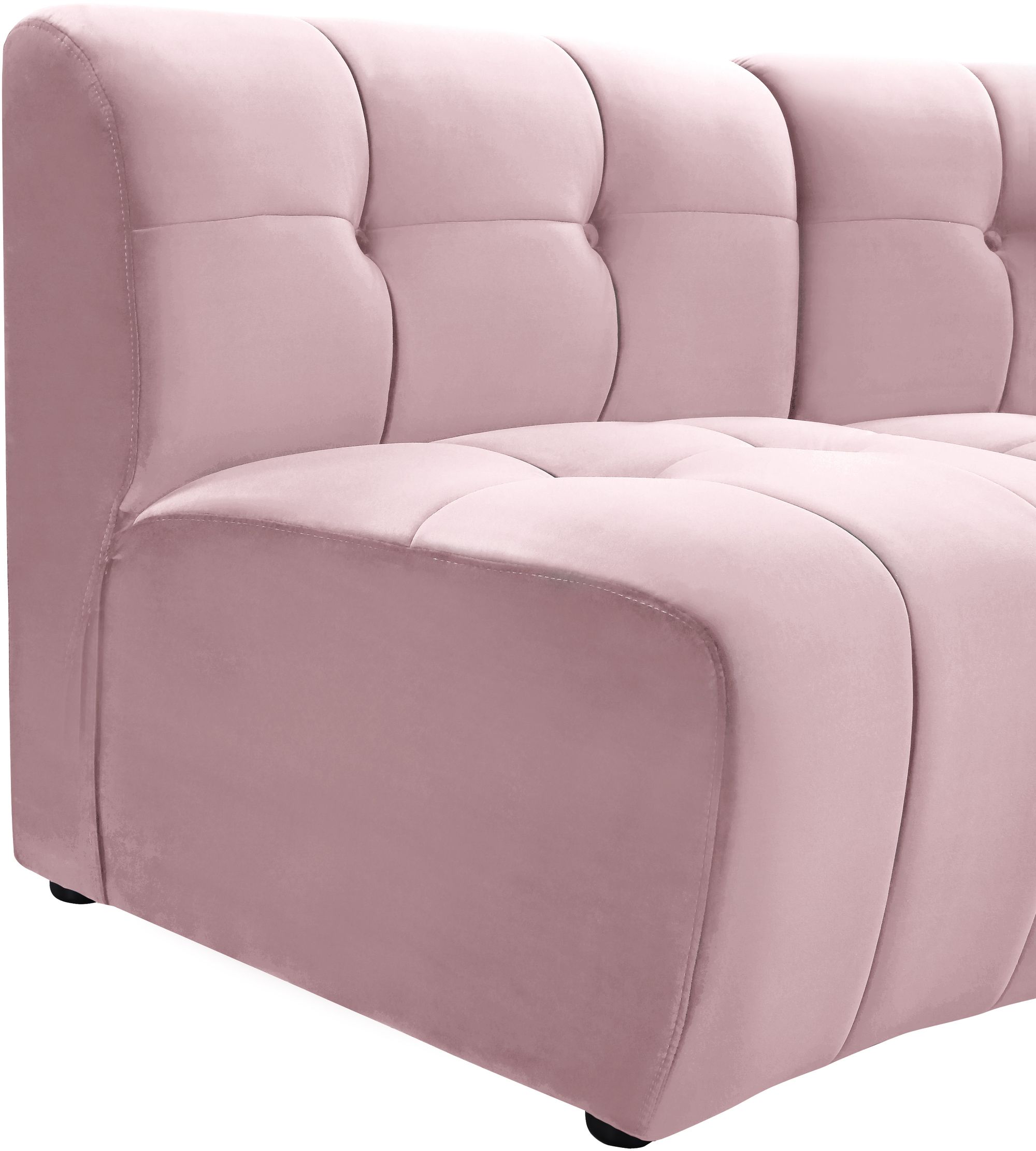 Limitless 145" 5-Piece Modular Velvet Sectional