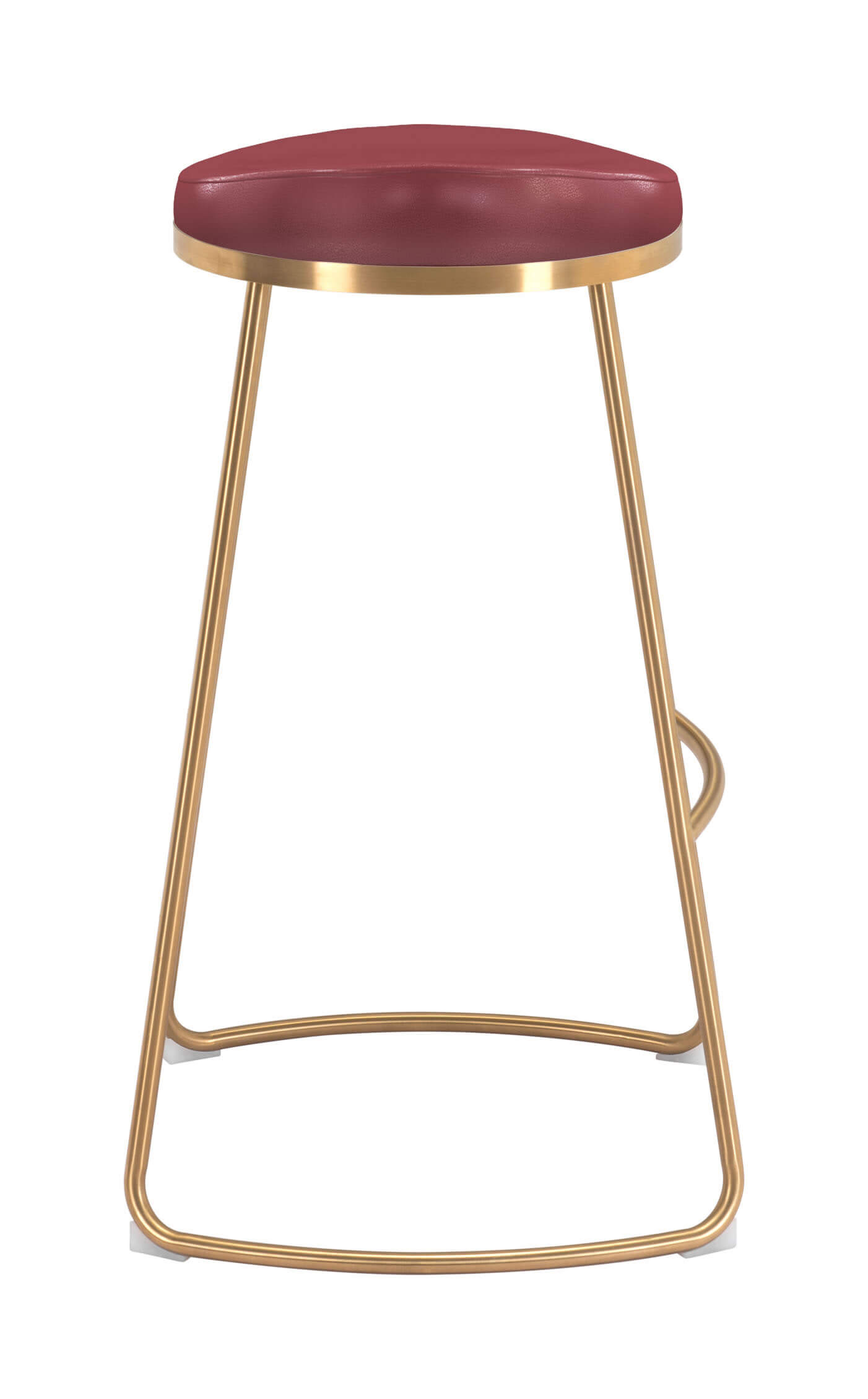 Bree Barstool, Burgundy by Zuo Modern