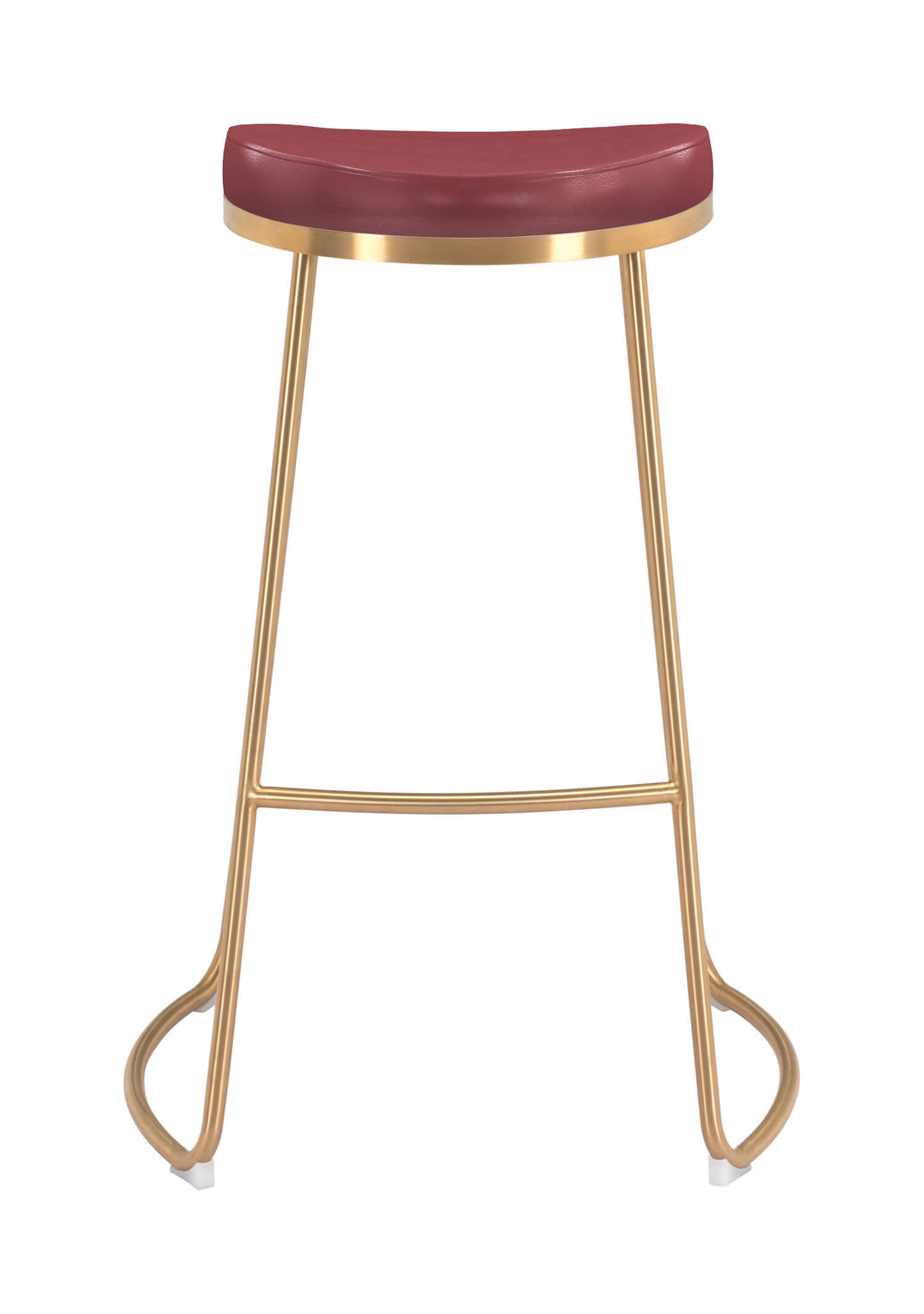 Bree Barstool, Burgundy by Zuo Modern