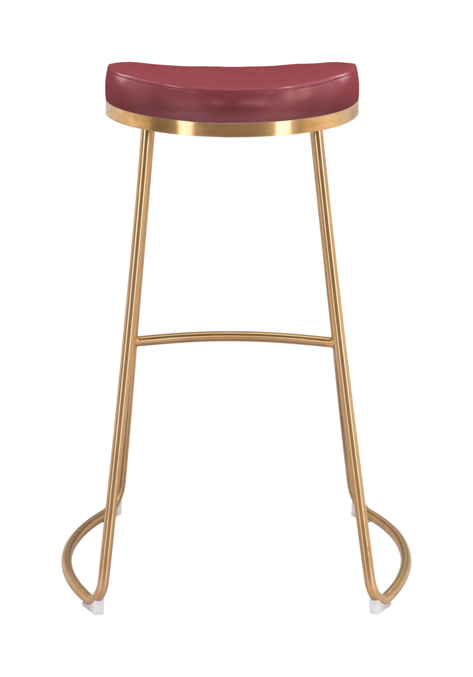 Bree Barstool, Burgundy by Zuo Modern