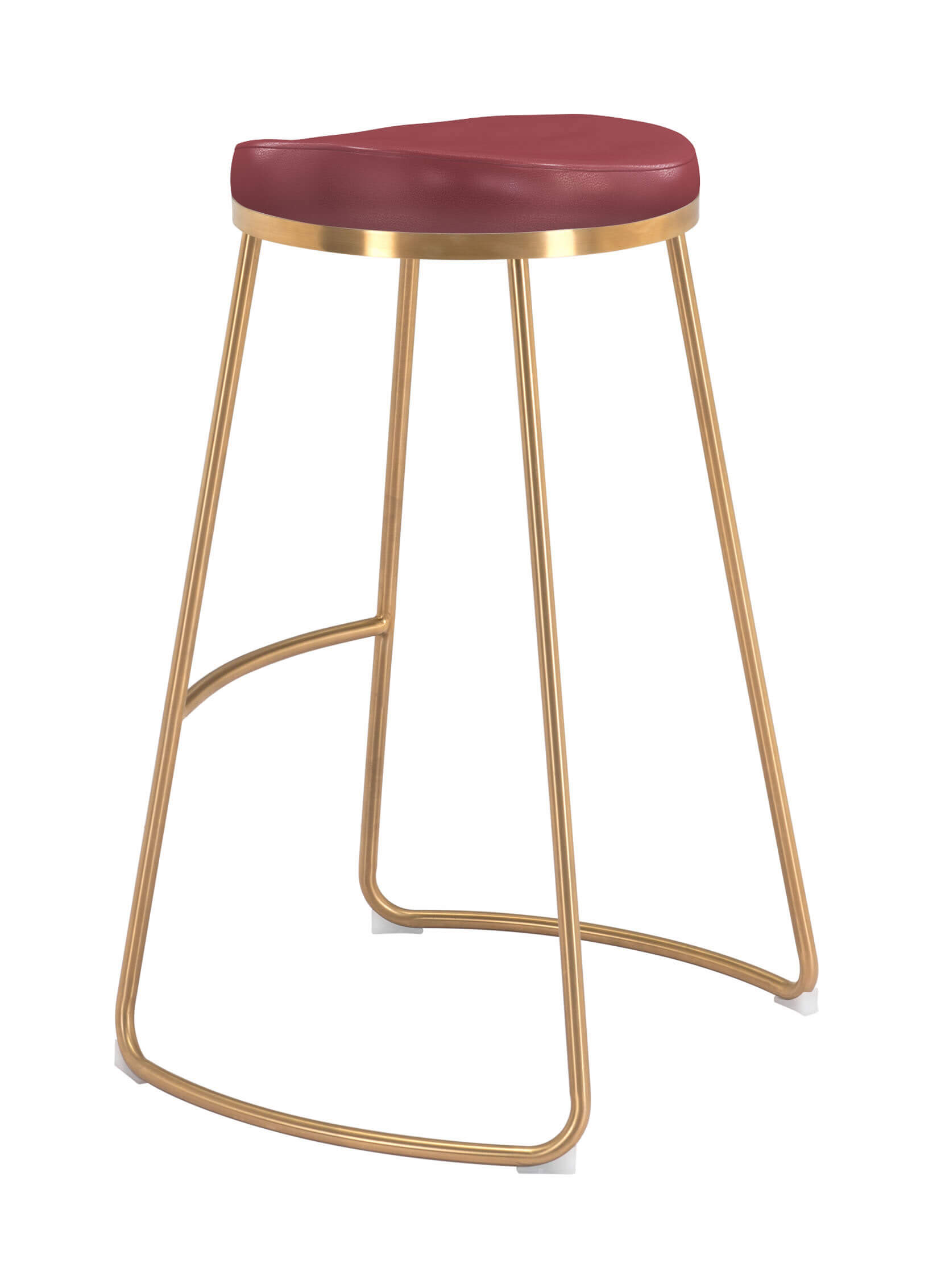 Bree Barstool, Burgundy by Zuo Modern