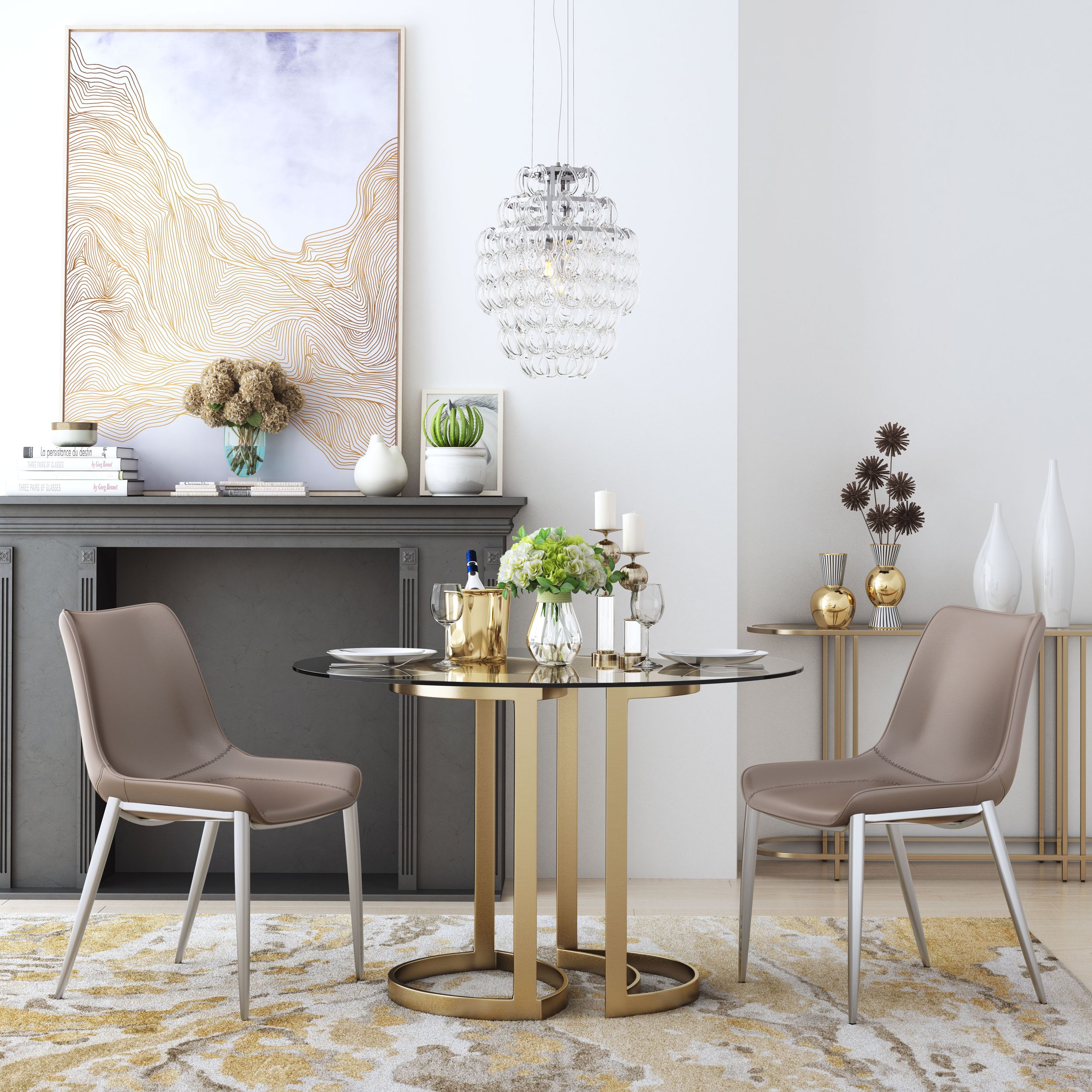 Magnus Leatherette Dining Chair