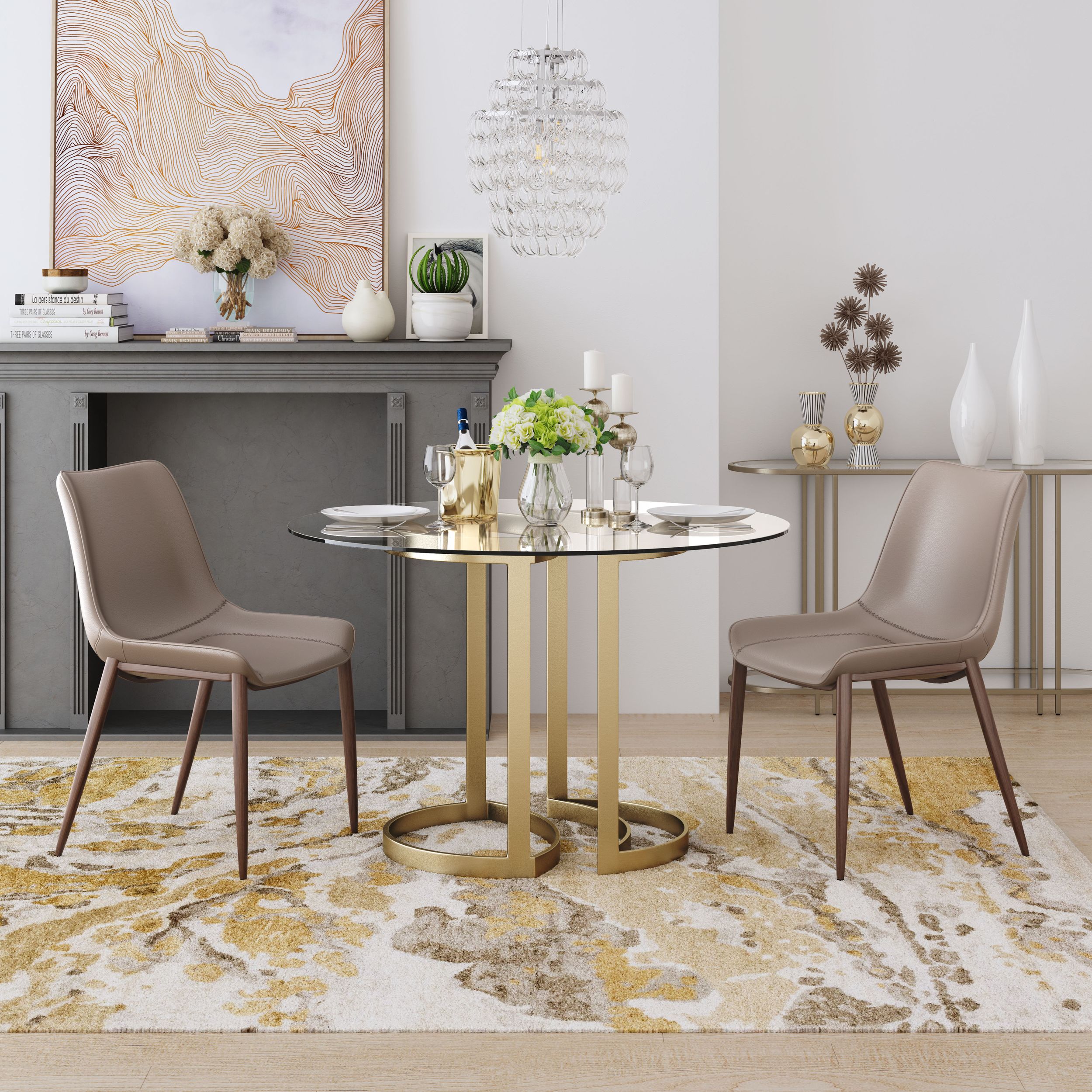 Magnus Leatherette Dining Chair