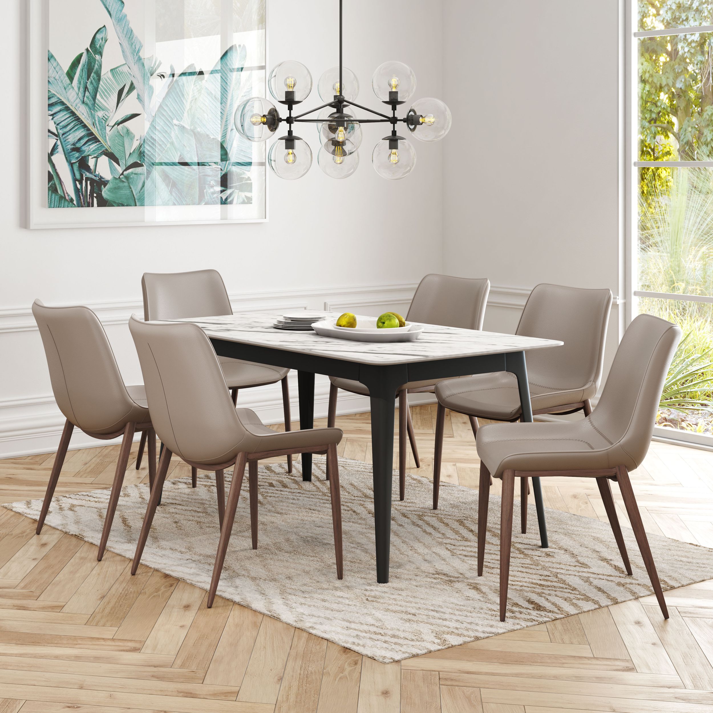 Magnus Leatherette Dining Chair