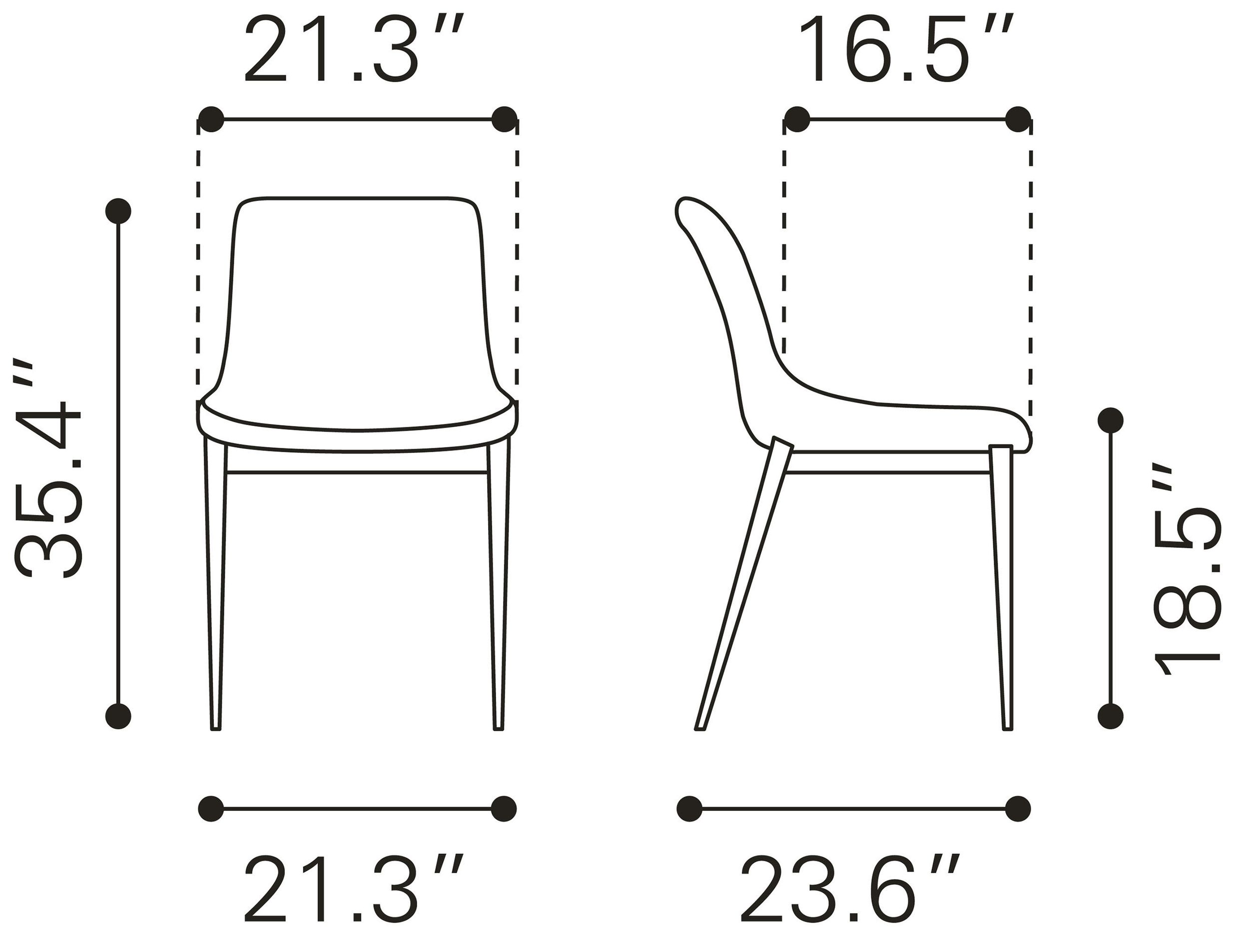 Magnus Leatherette Dining Chair