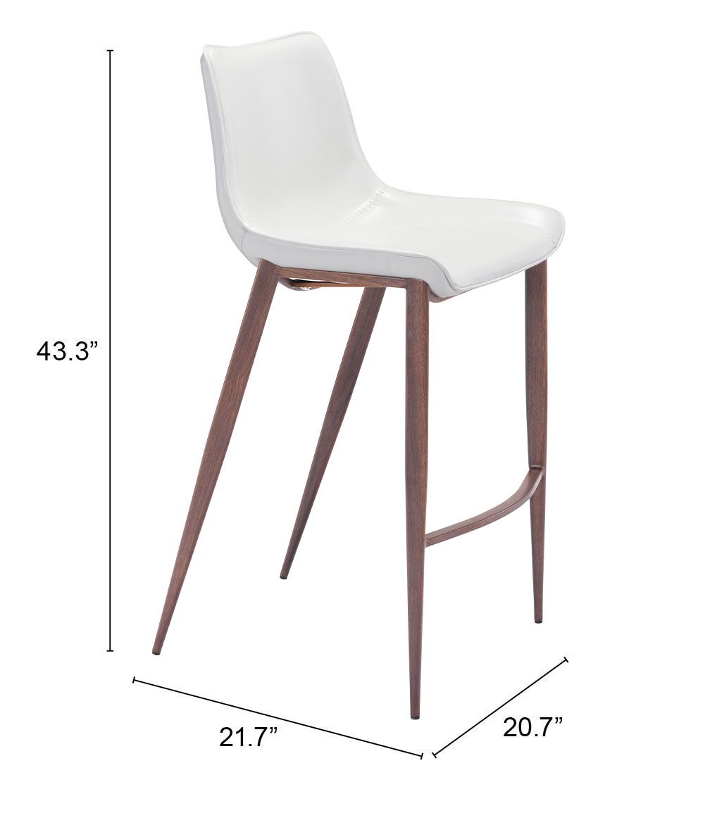 Magnus Leatherette Bar Chair