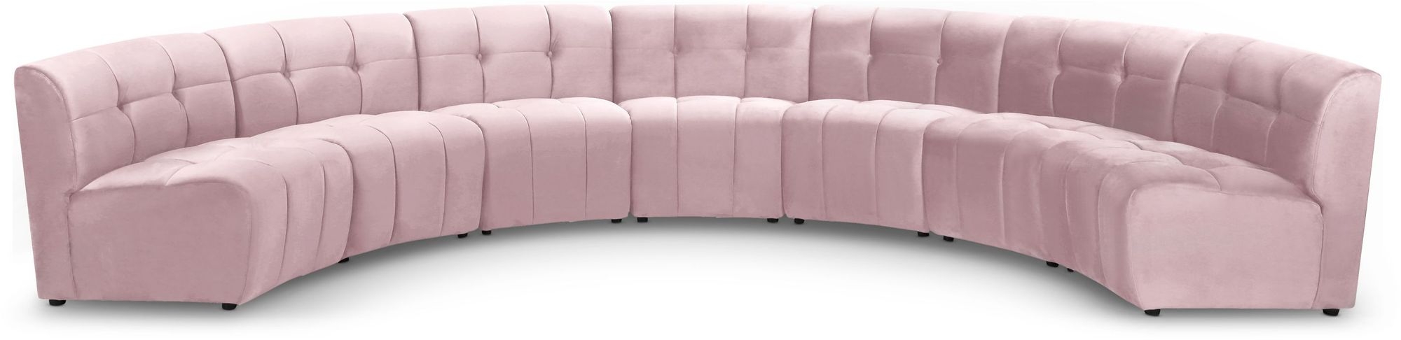 Limitless 170" 7-Piece Modular Velvet Sectional