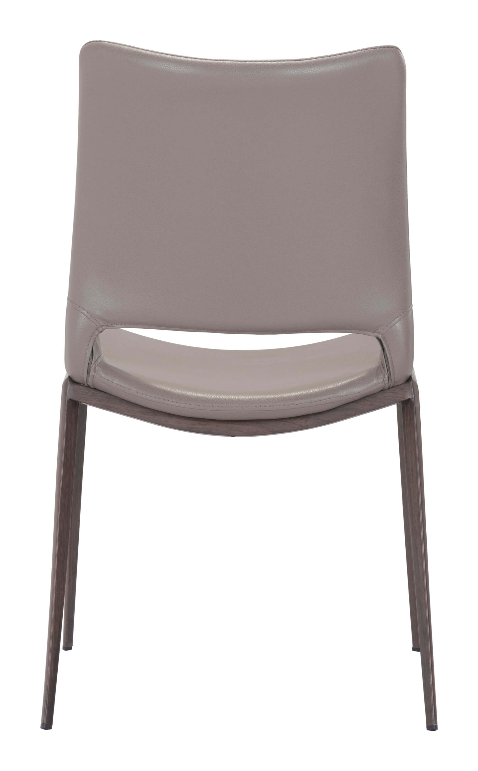 Ace Dining Chair, Gray & Walnut by Zuo Modern