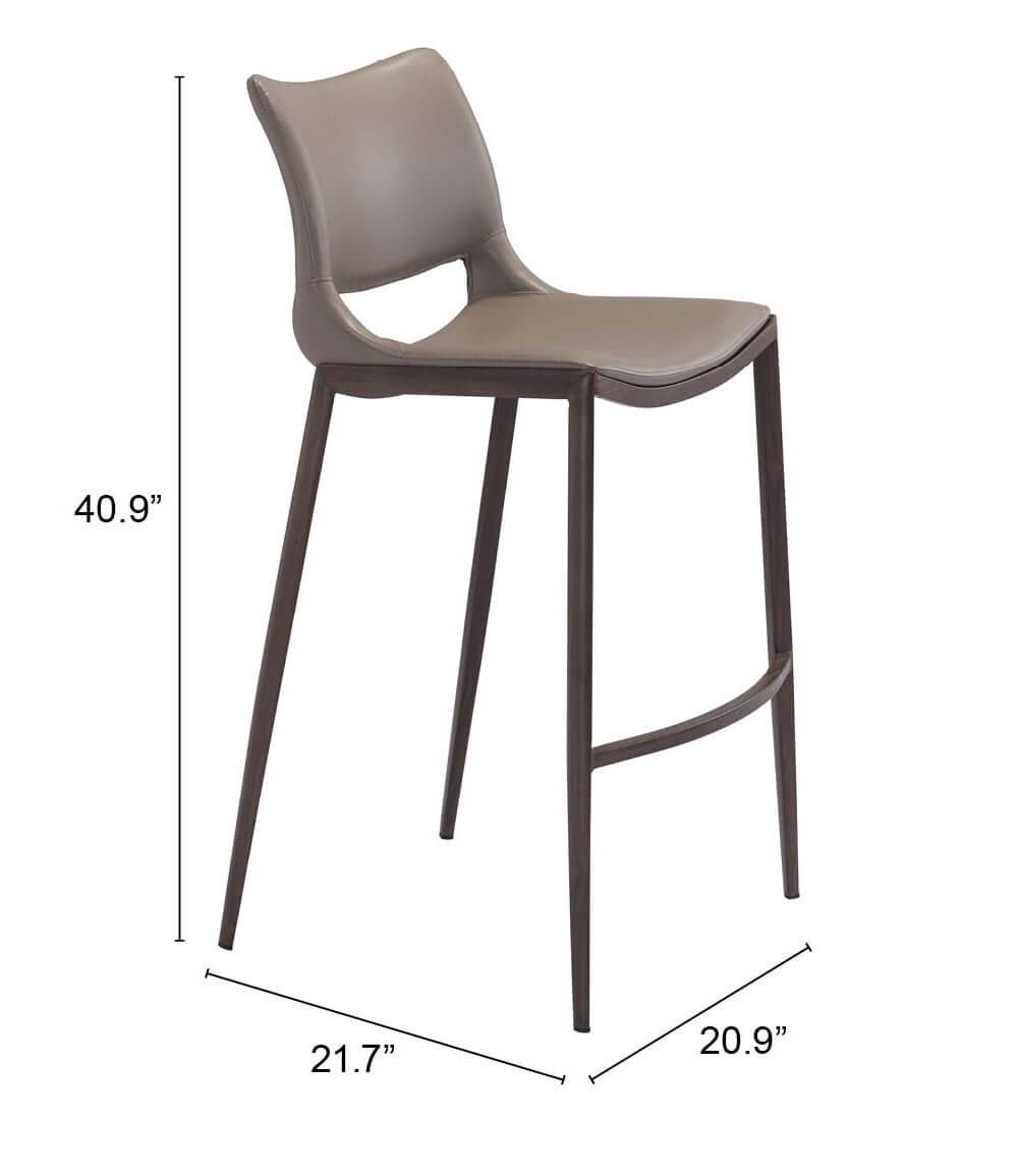 Ace Leatherette Bar Chair