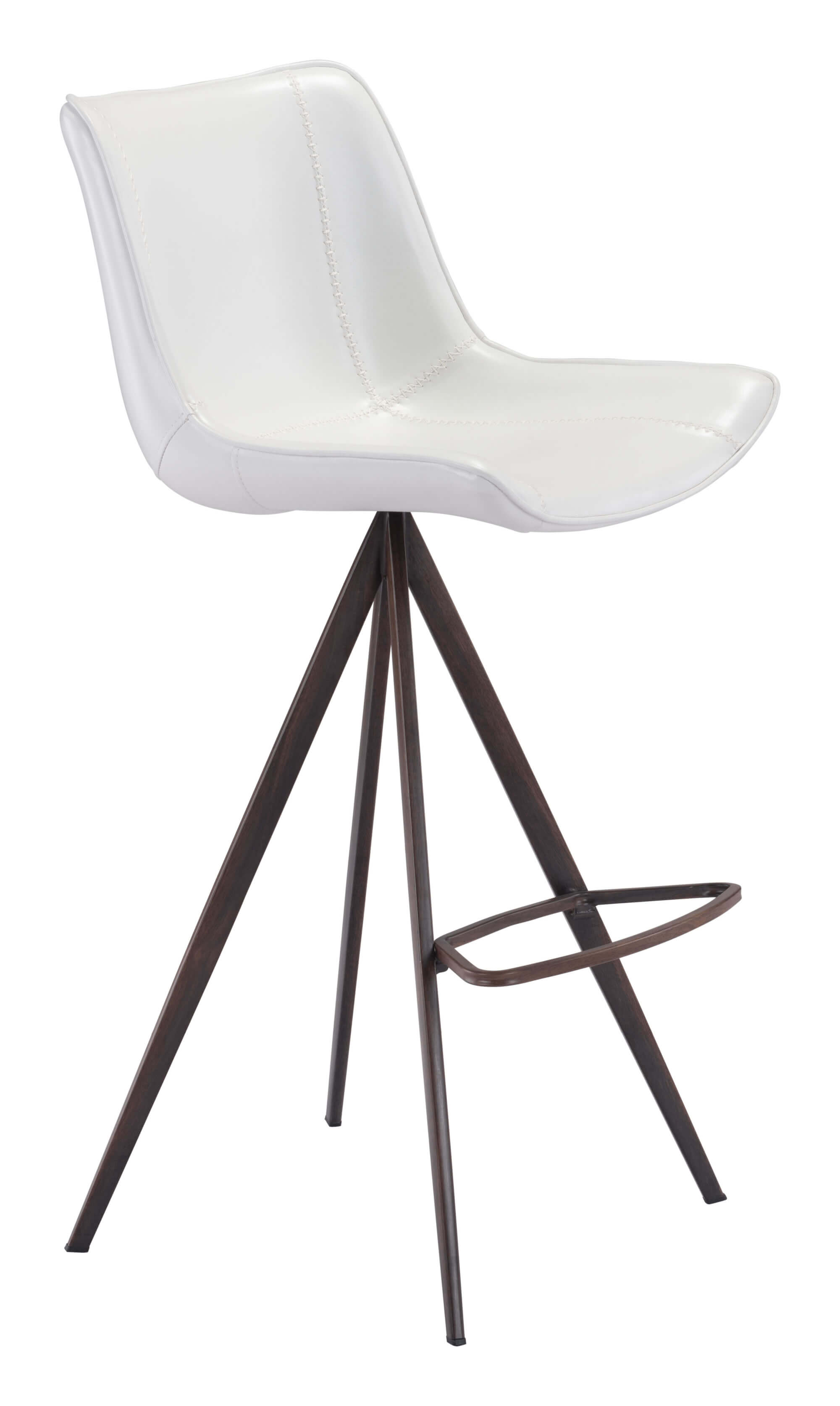Aki Leatherette Bar Chair
