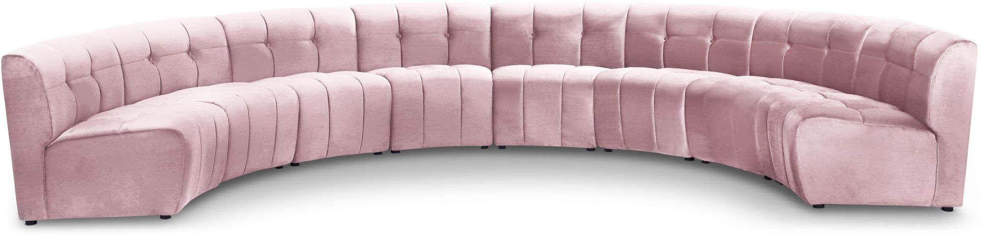 Limitless 173" 8-Piece Modular Velvet Sectional
