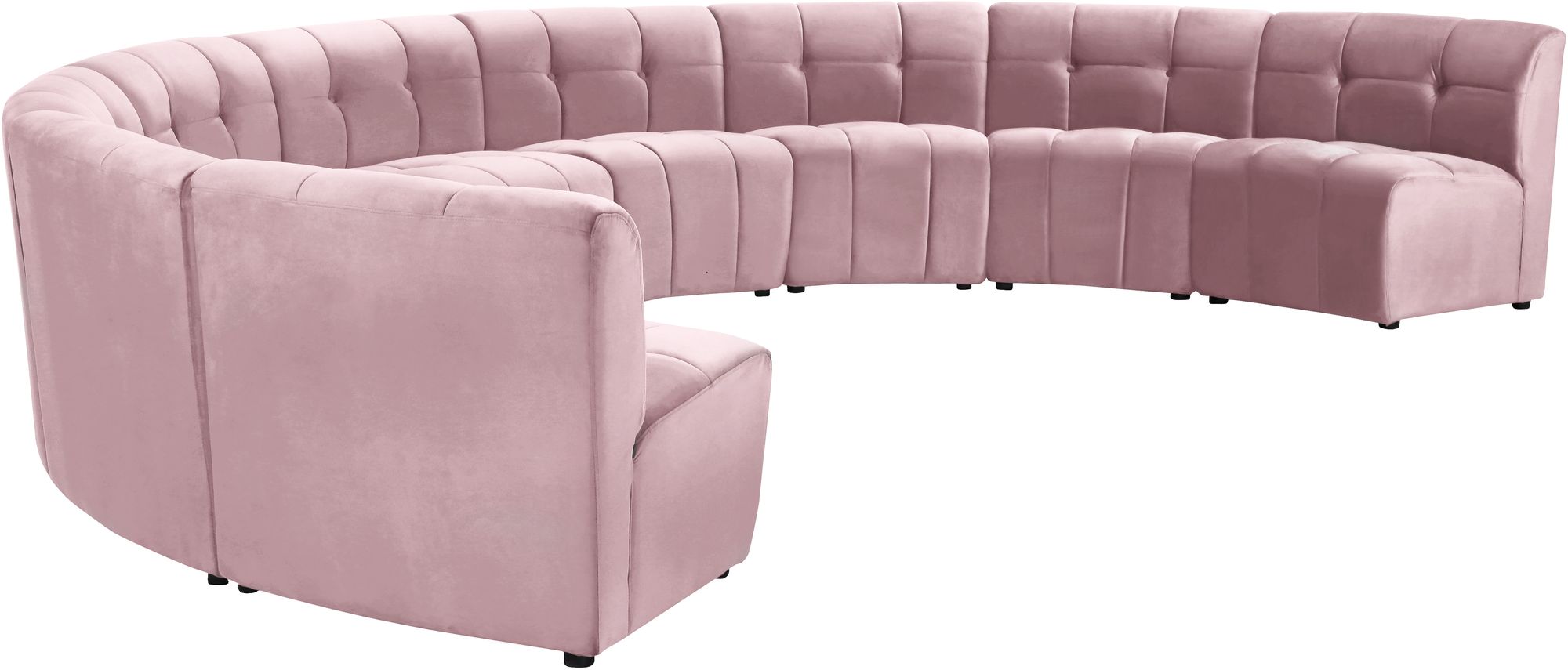 Limitless 173" 9-Piece Modular Velvet Sectional