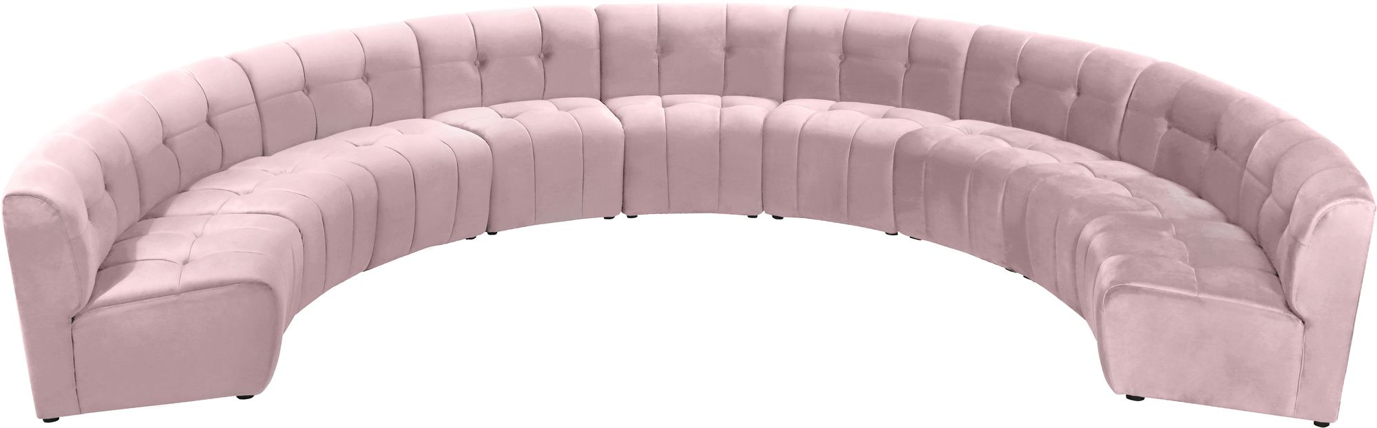 Limitless 173" 9-Piece Modular Velvet Sectional