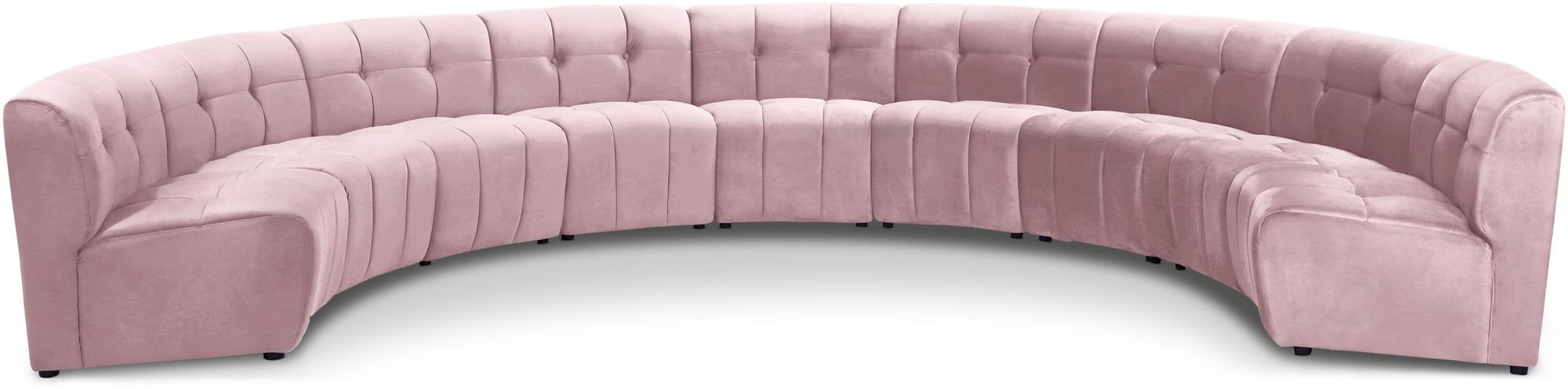 Limitless 173" 9-Piece Modular Velvet Sectional