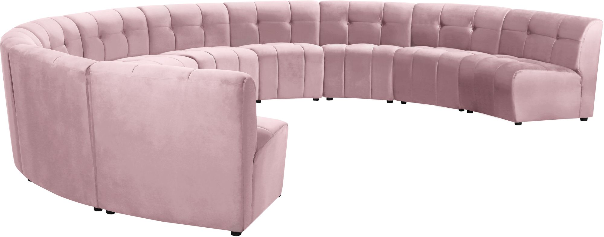 Limitless 173" 10-Piece Modular Velvet Sectional