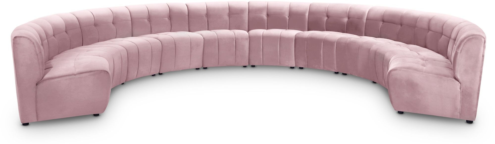 Limitless 173" 10-Piece Modular Velvet Sectional
