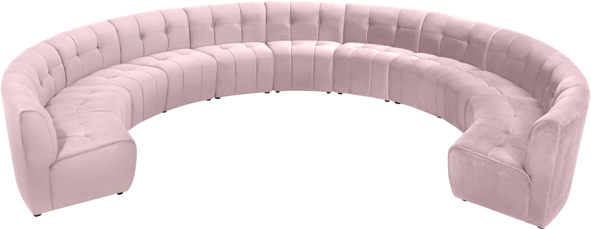 Limitless 173" 11-Piece Modular Velvet Sectional