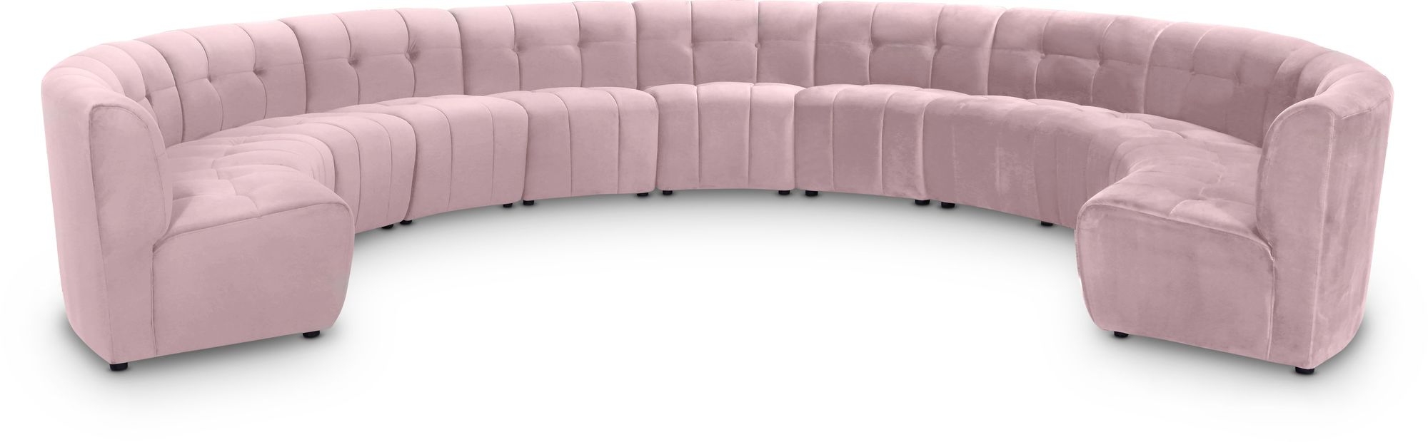 Limitless 173" 11-Piece Modular Velvet Sectional