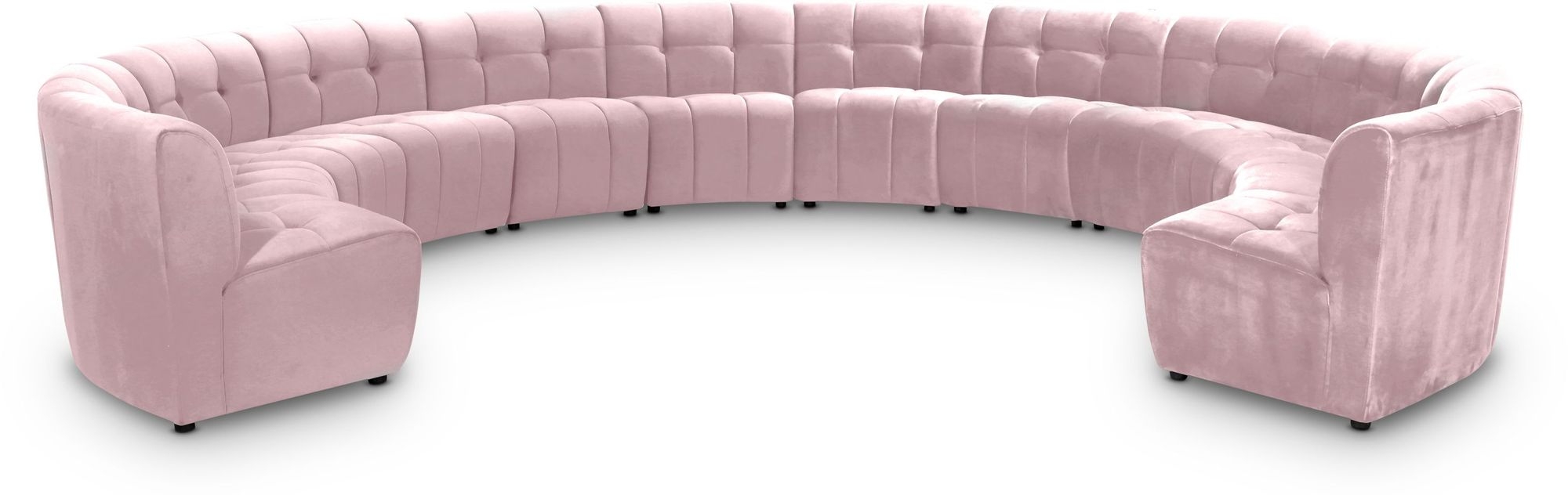 Limitless 173" 12-Piece Modular Velvet Sectional
