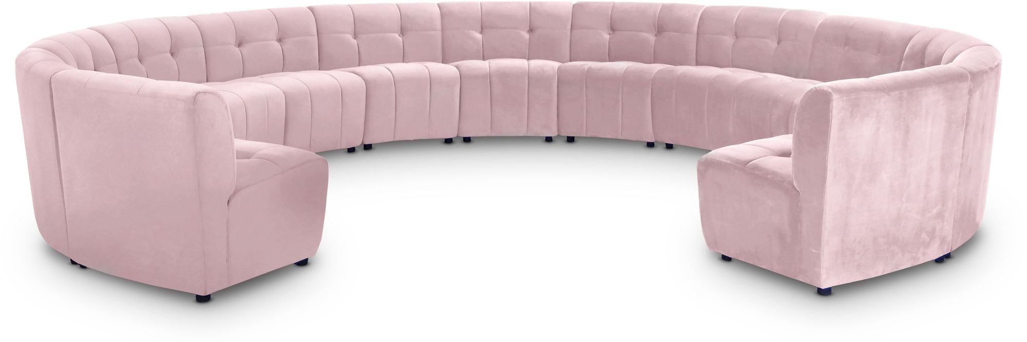 Limitless 173" 13-Piece Modular Velvet Sectional