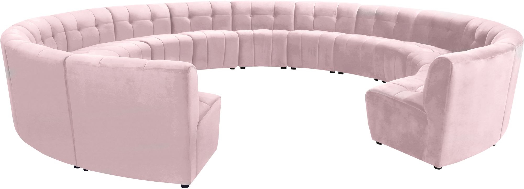 Limitless 173" 14-Piece Modular Velvet Sectional