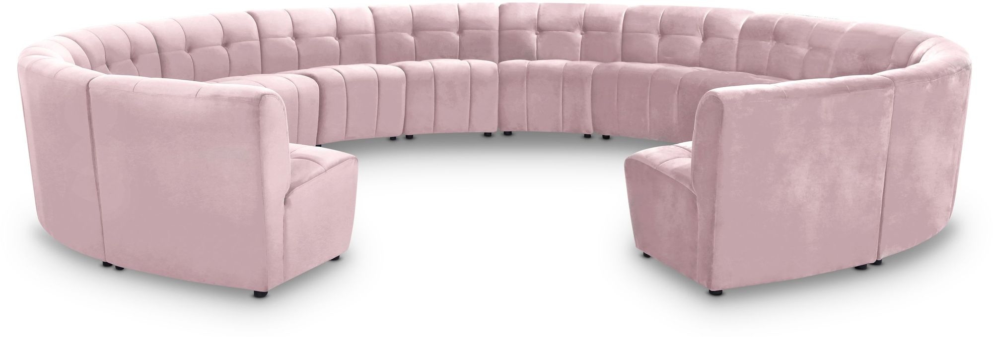 Limitless 173" 14-Piece Modular Velvet Sectional
