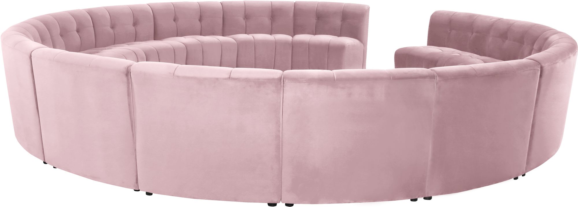Limitless 173" 15-Piece Modular Velvet Sectional