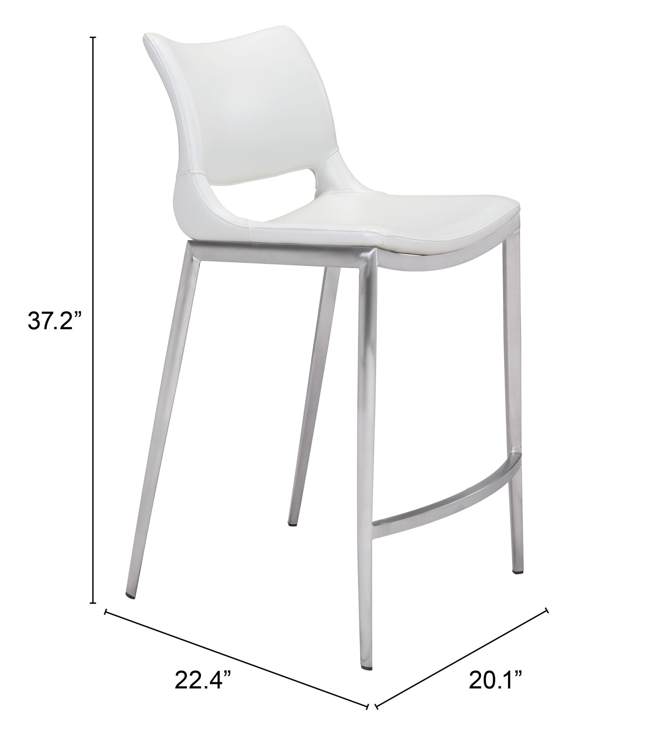 Ace Faux Leather Counter Stool