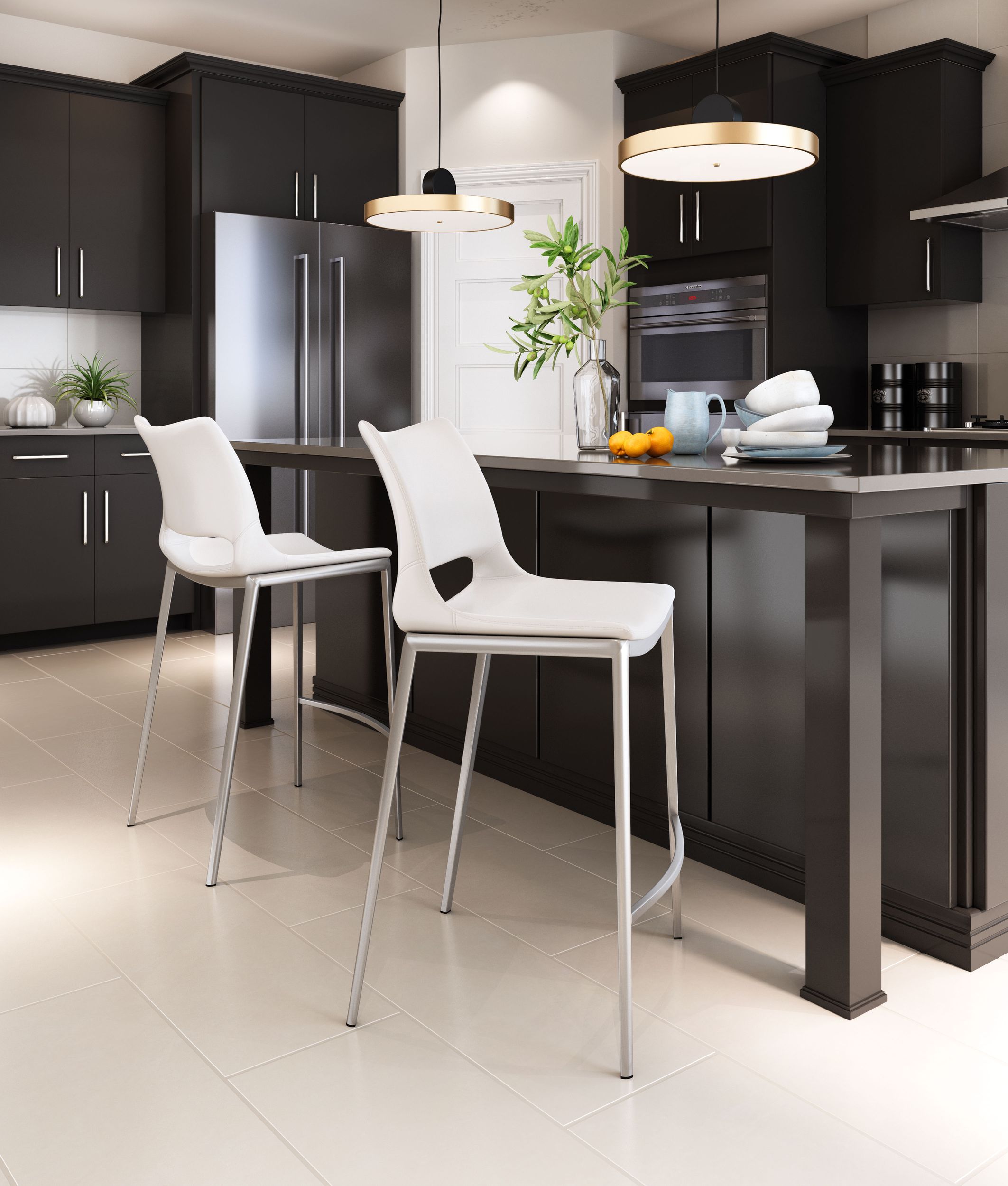 Ace Faux Leather Counter Stool