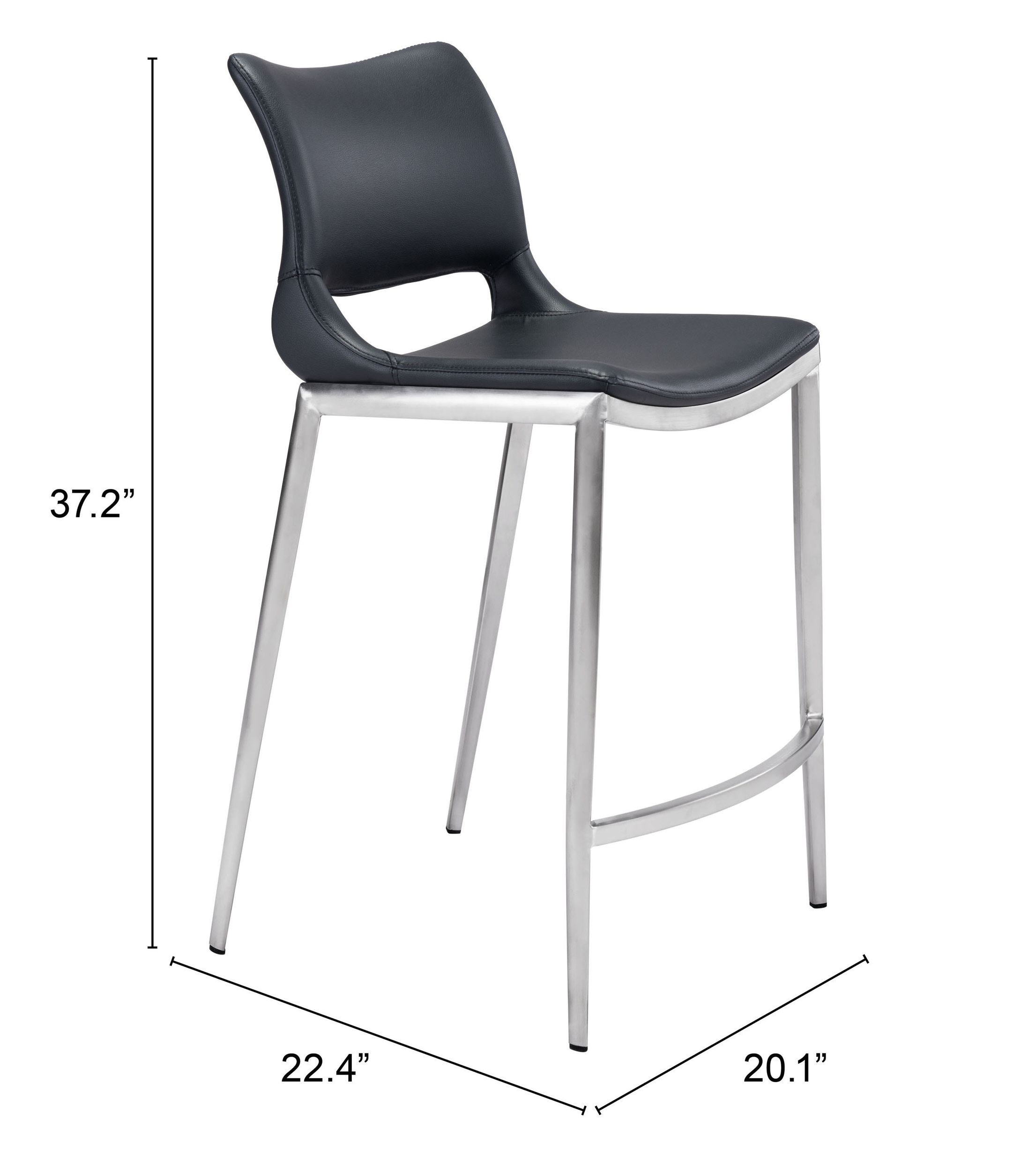 Ace Faux Leather Counter Stool