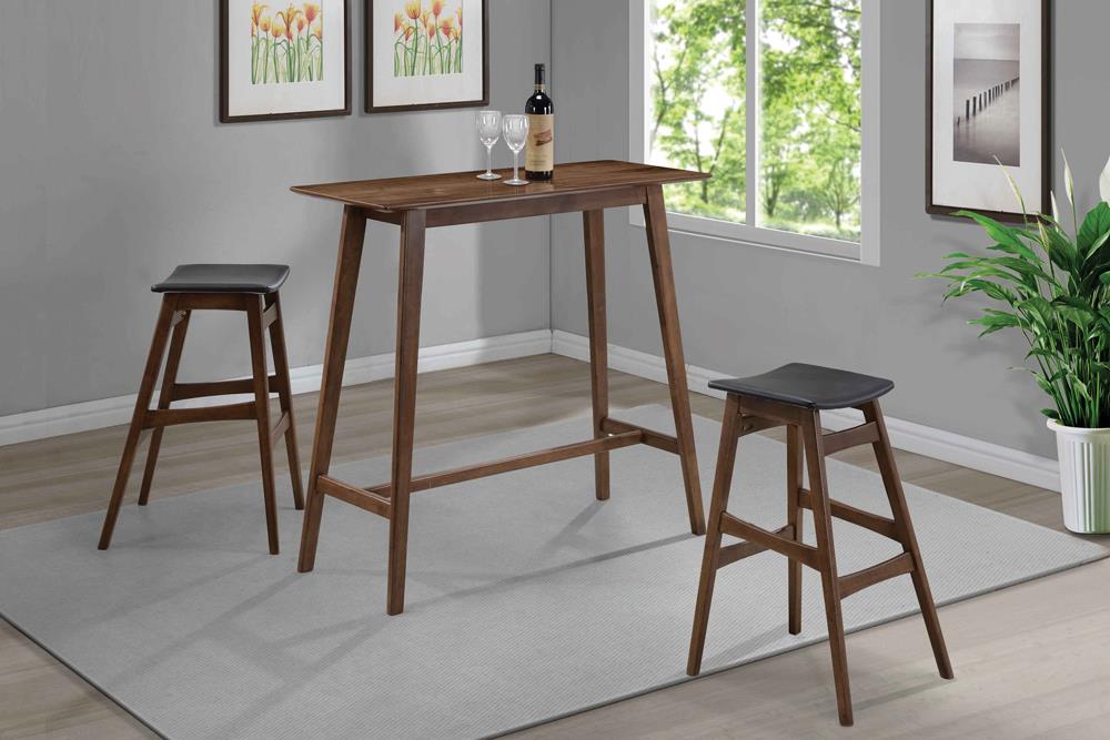Finnick Rectangular Wood Veneer Bar Table