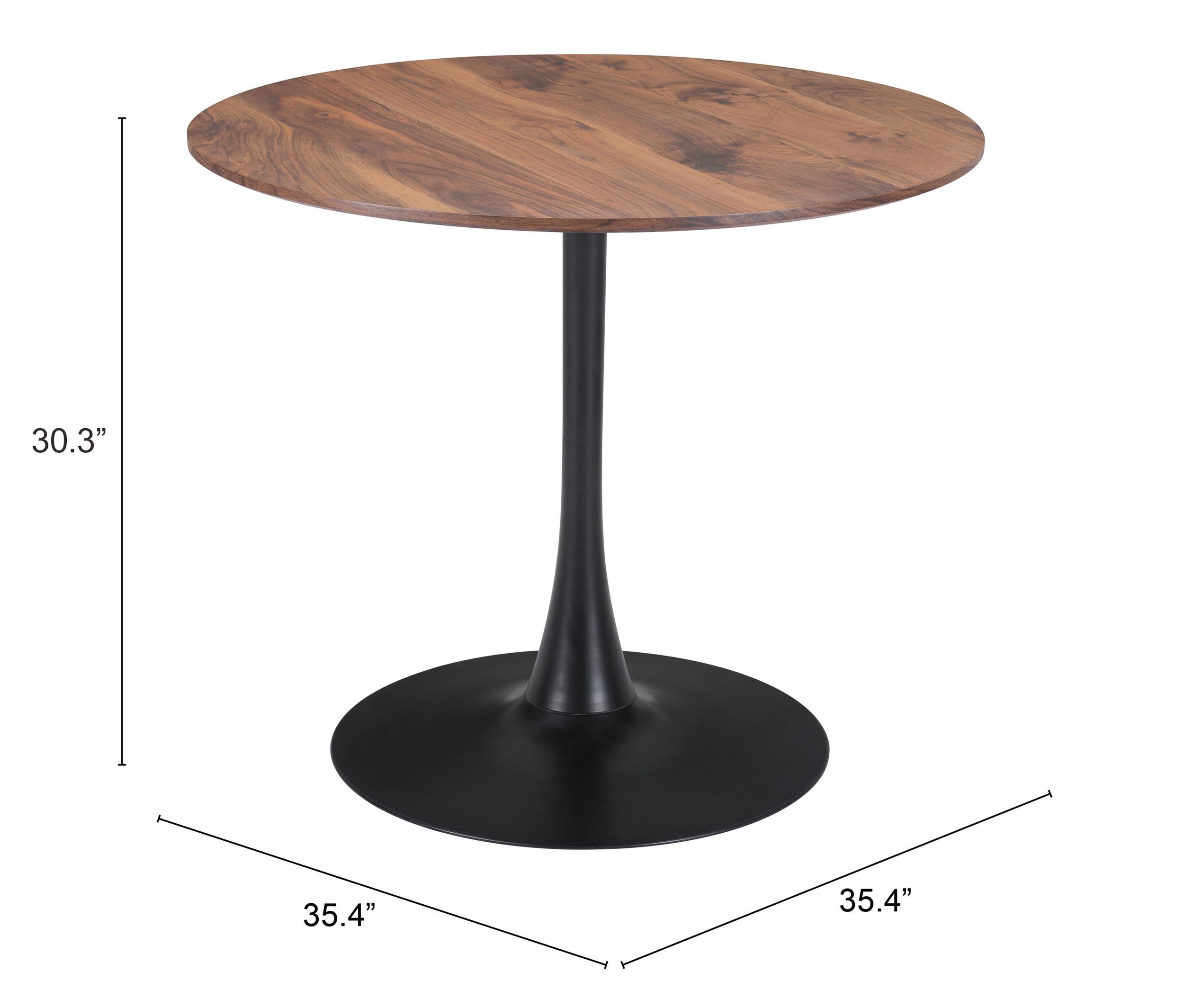 Opus Round MDF/Steel Dining Table