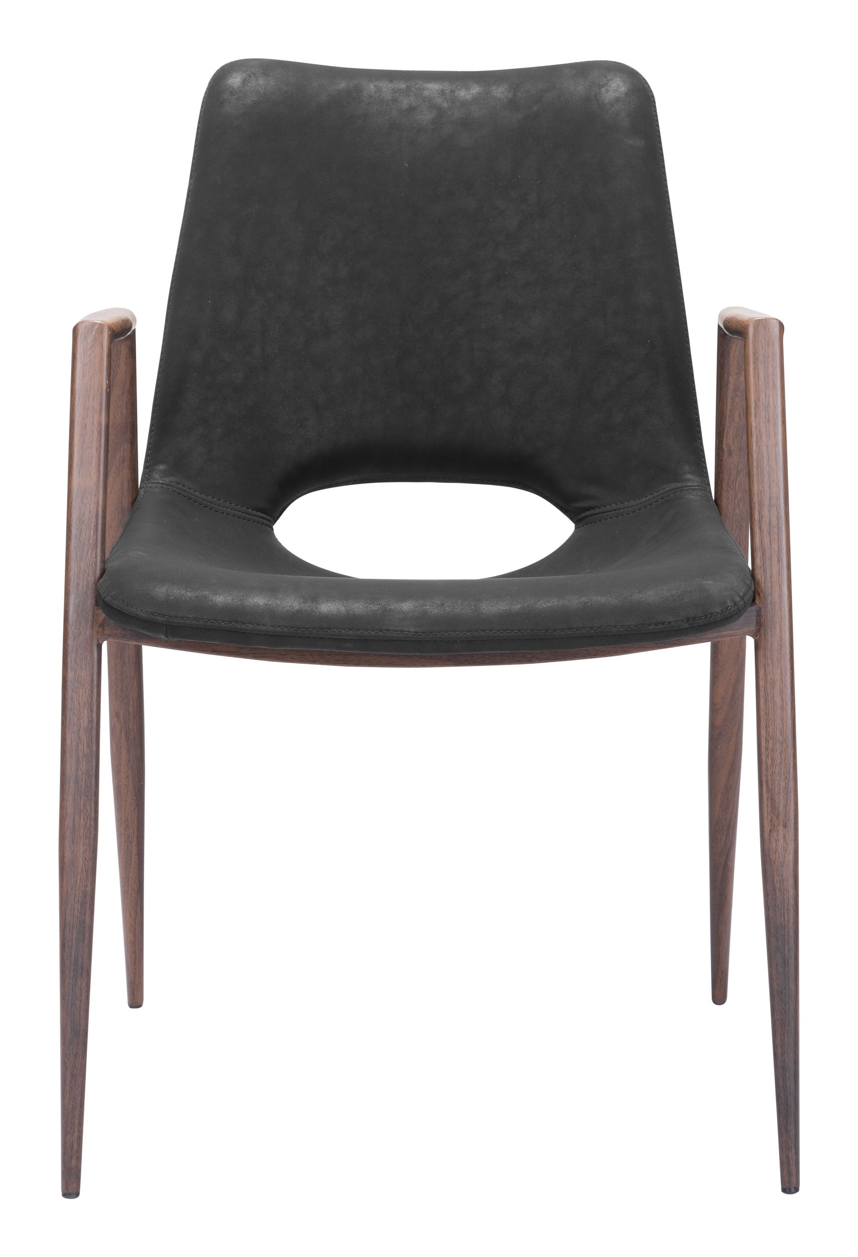 Desi Faux Leather/Steel Dining Chair