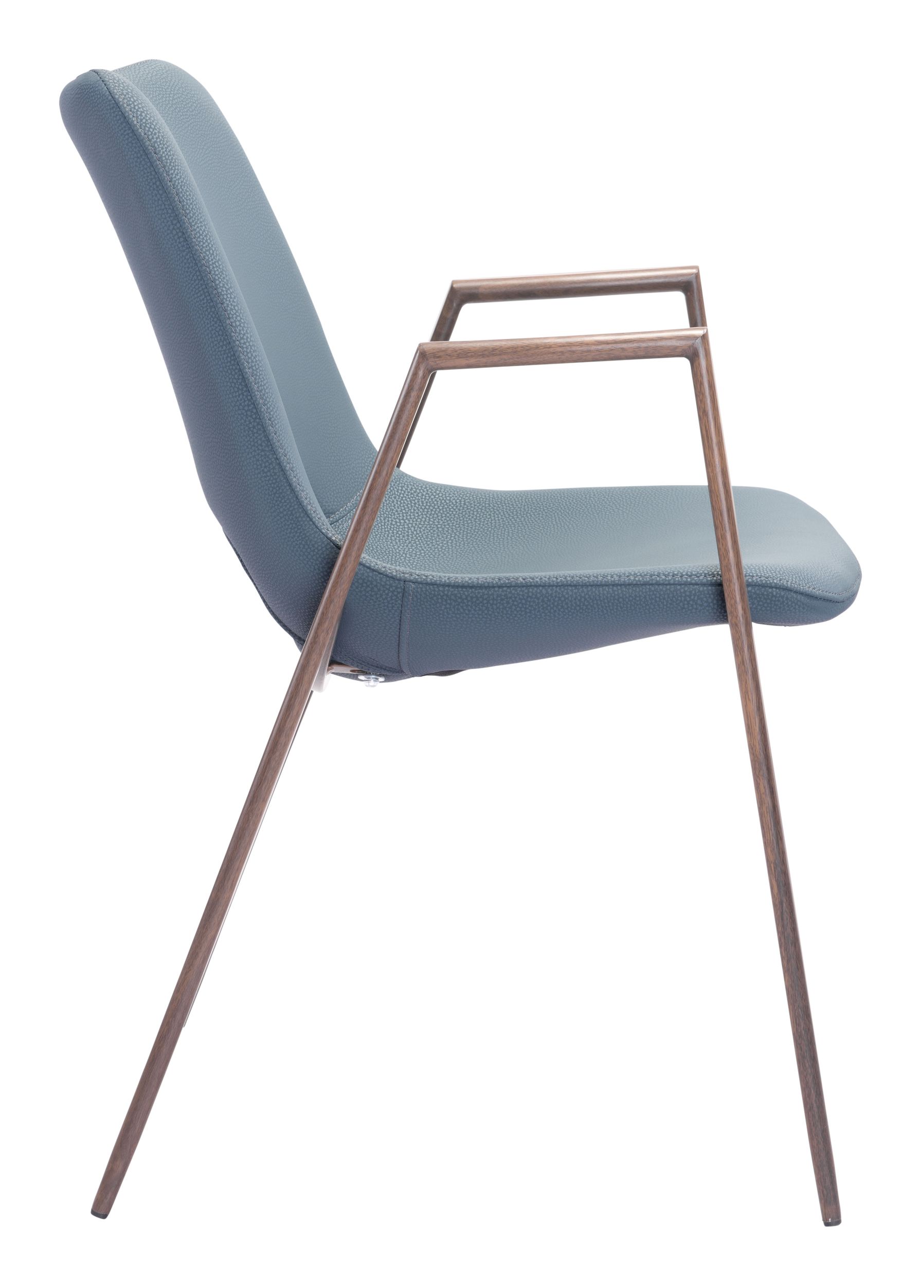 Desi Faux Leather/Steel Dining Chair