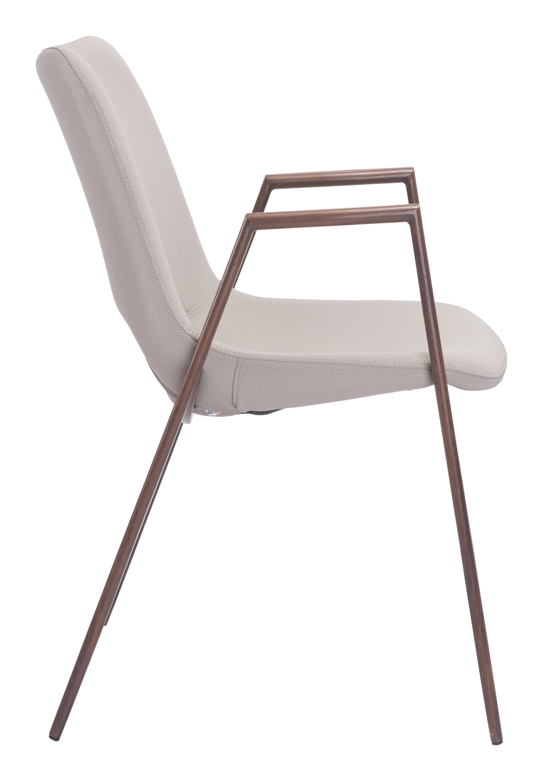 Desi Faux Leather/Steel Dining Chair