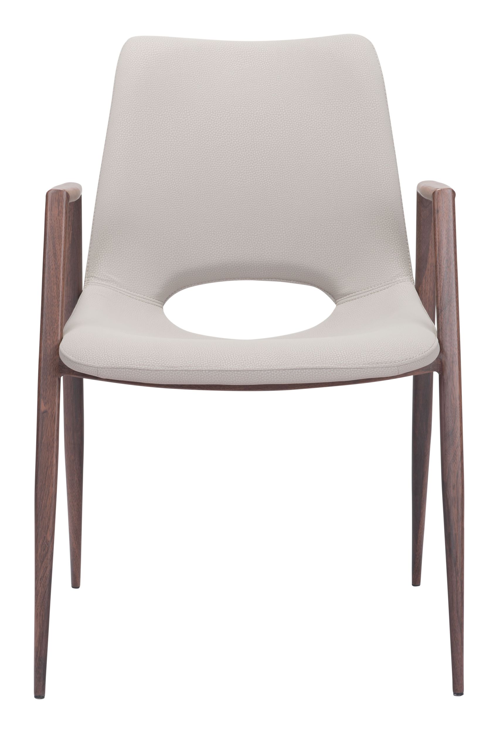 Desi Faux Leather/Steel Dining Chair