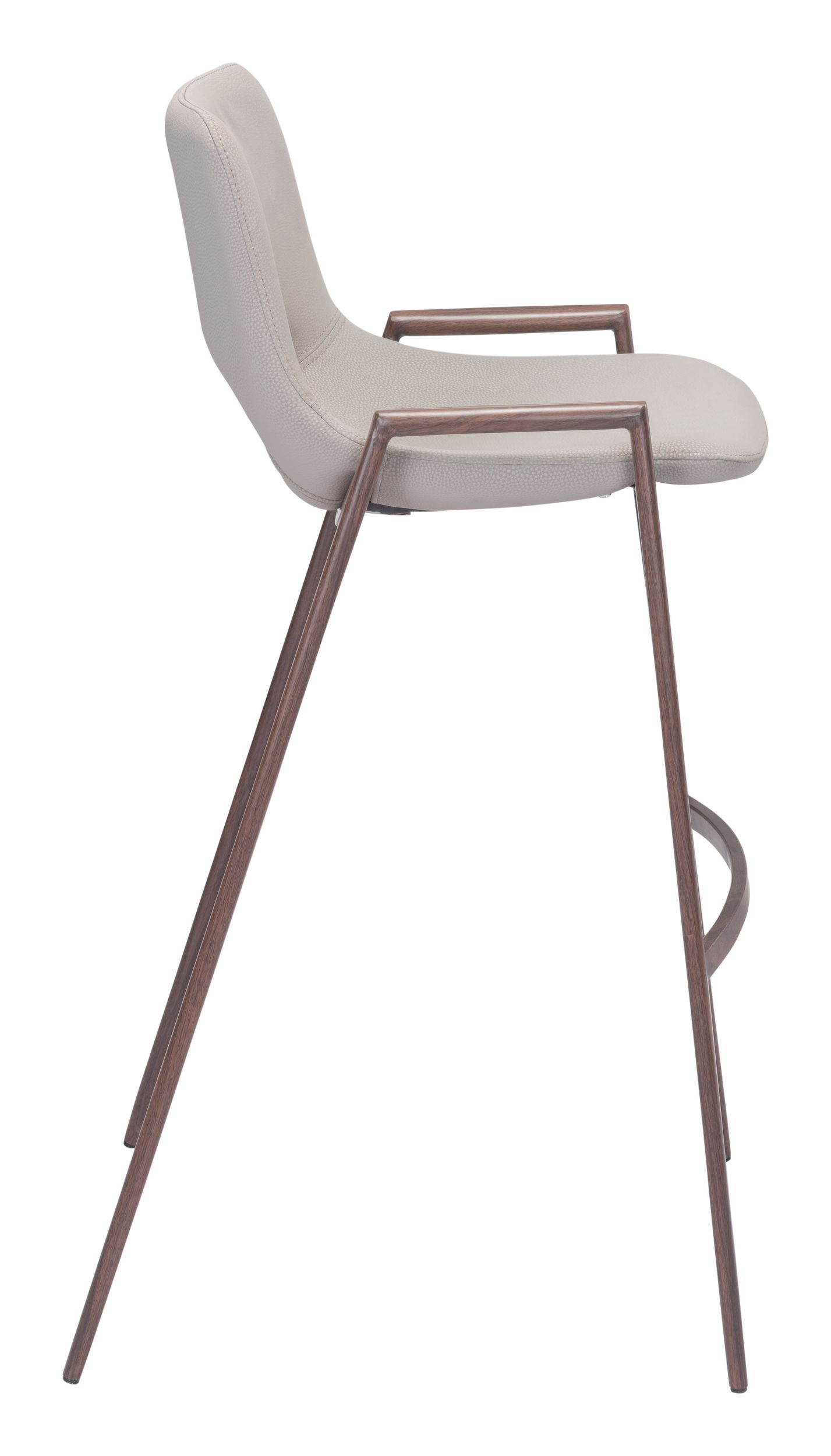 Desi Faux Leather/Steel Barstool