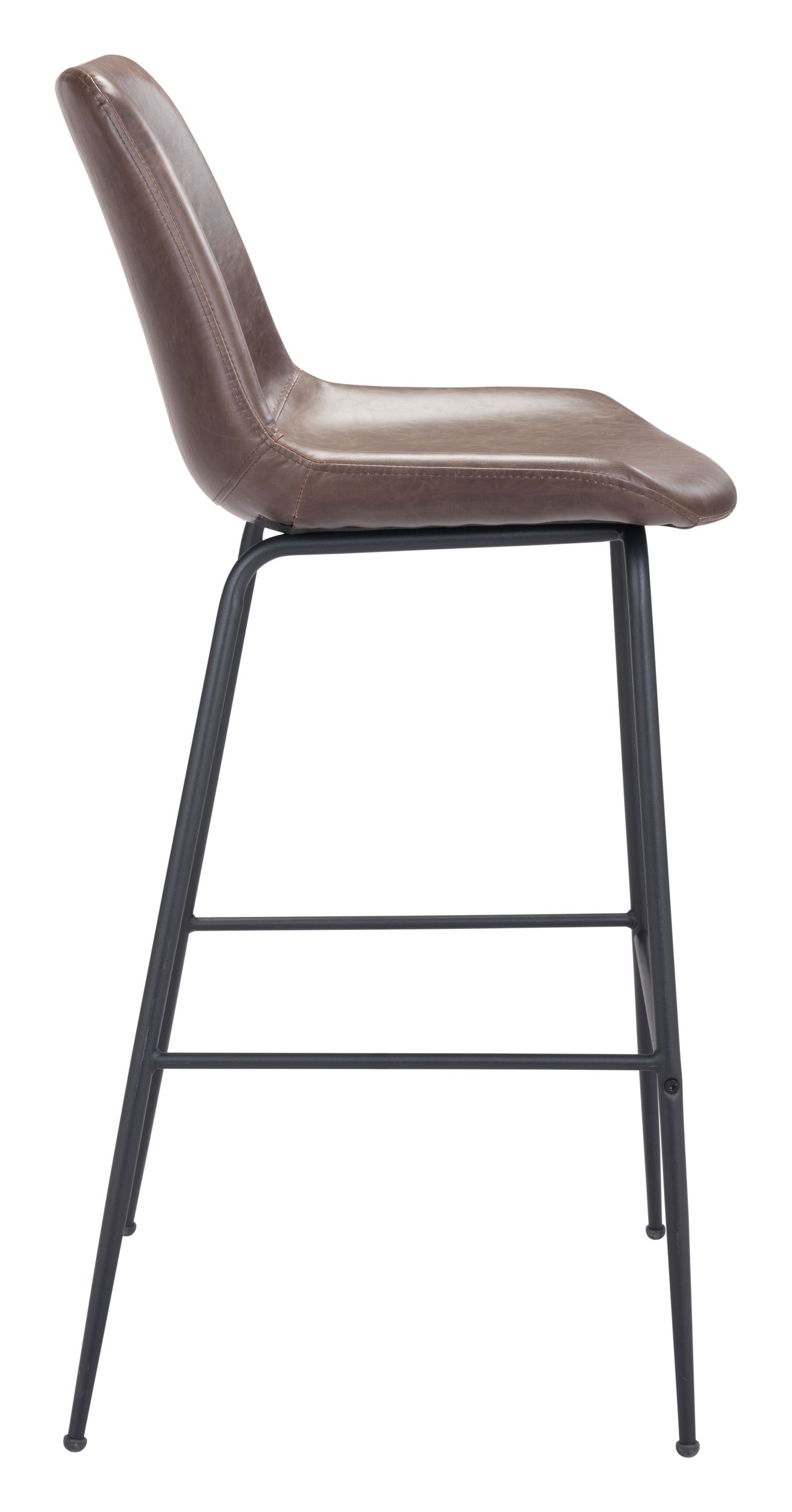 Byron Faux Leather/Steel Barstool