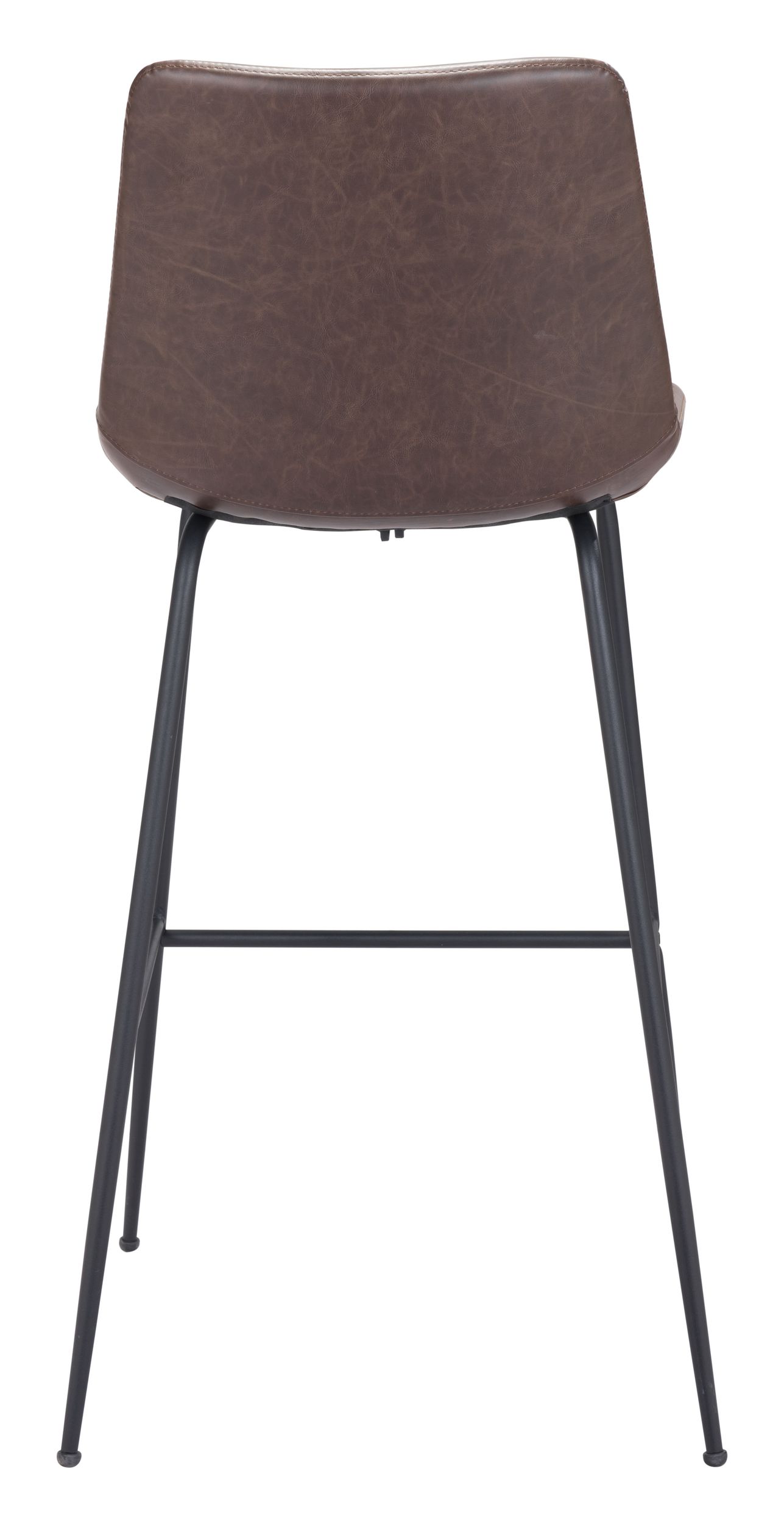 Byron Faux Leather/Steel Barstool
