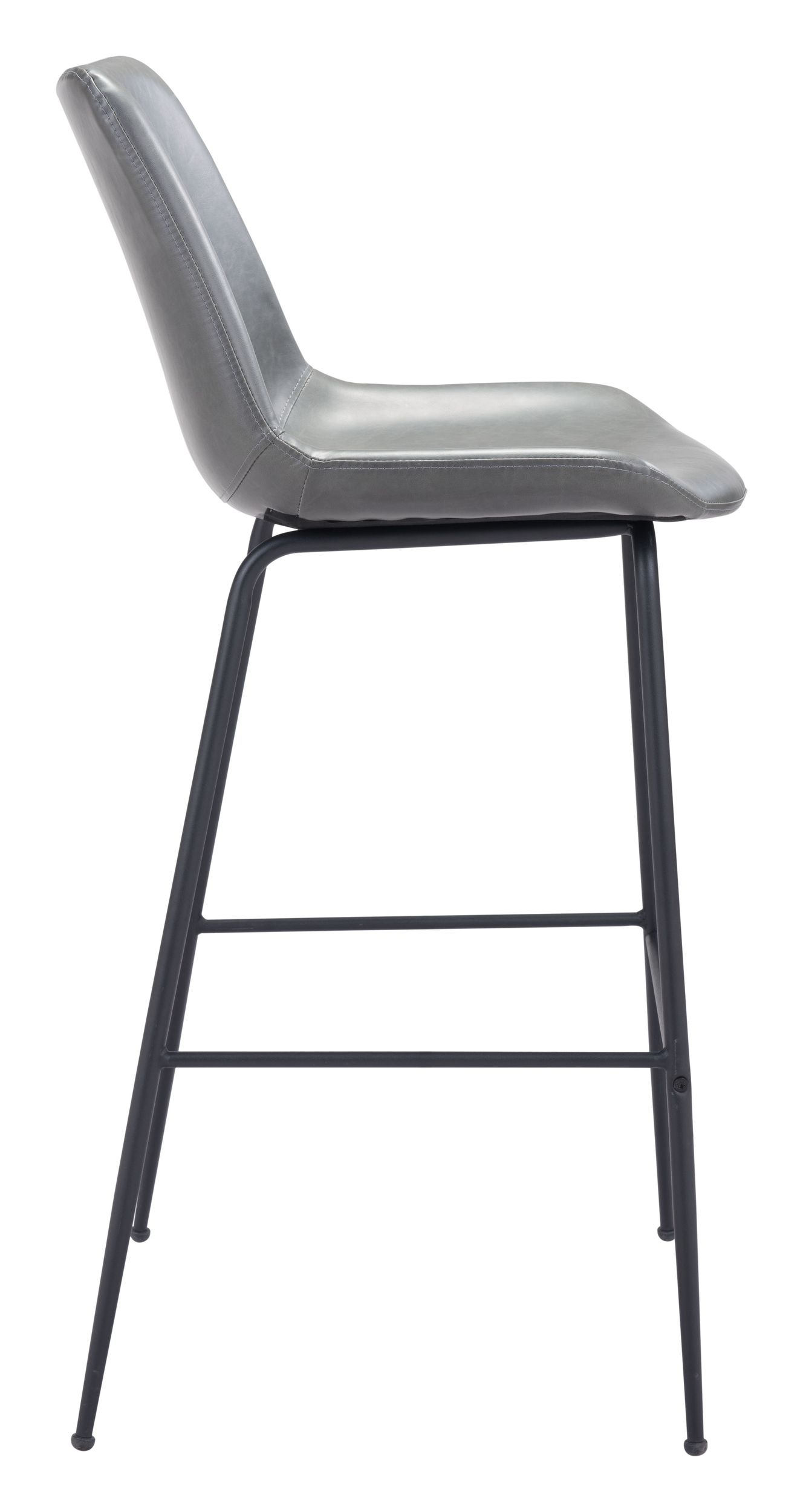 Byron Faux Leather/Steel Barstool