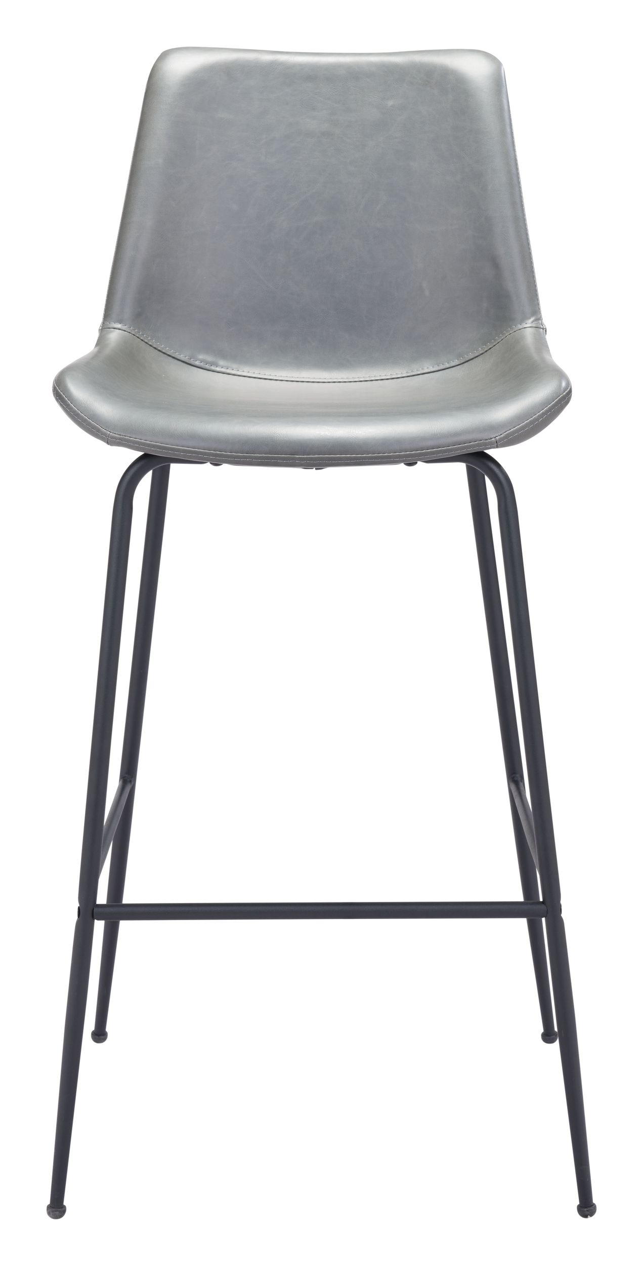 Byron Faux Leather/Steel Barstool