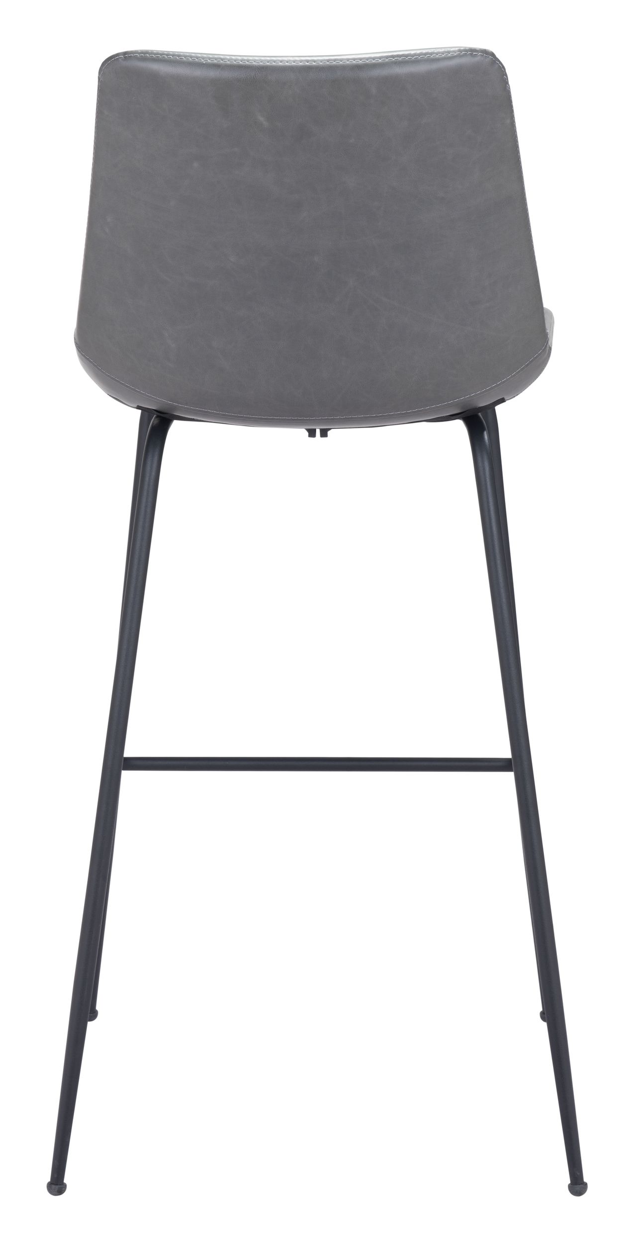 Byron Faux Leather/Steel Barstool