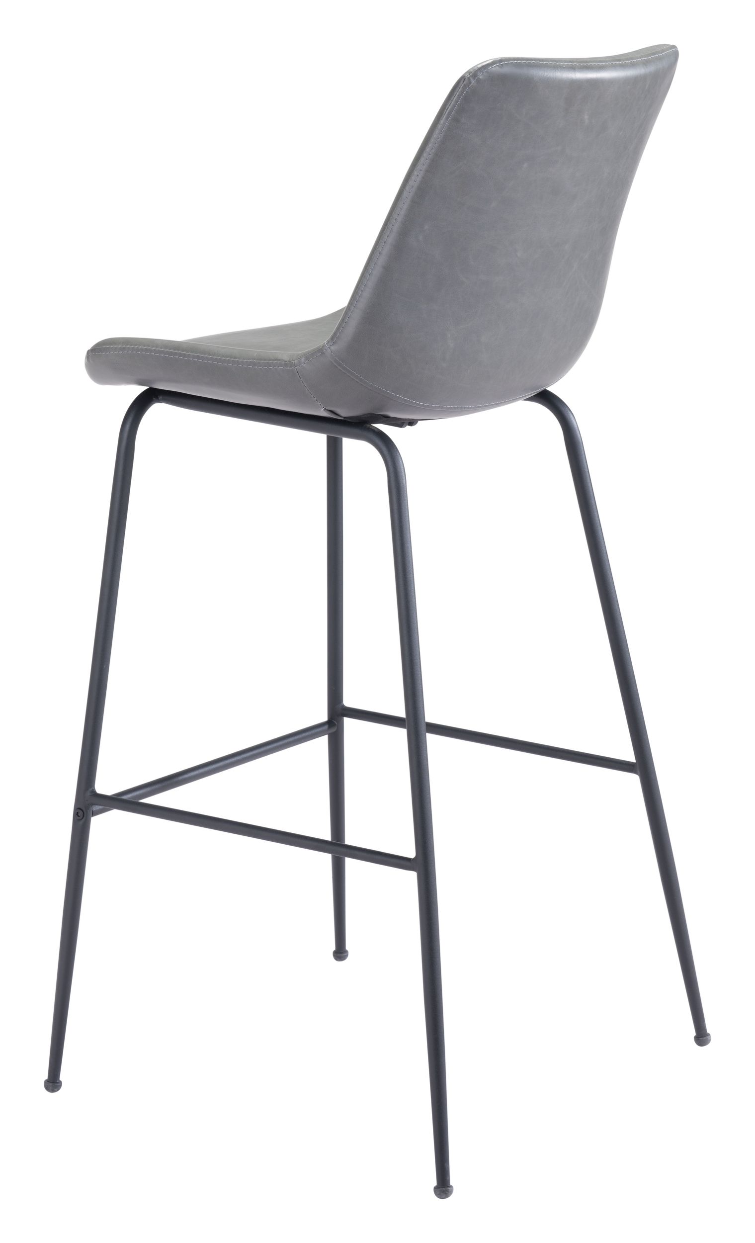 Byron Faux Leather/Steel Barstool
