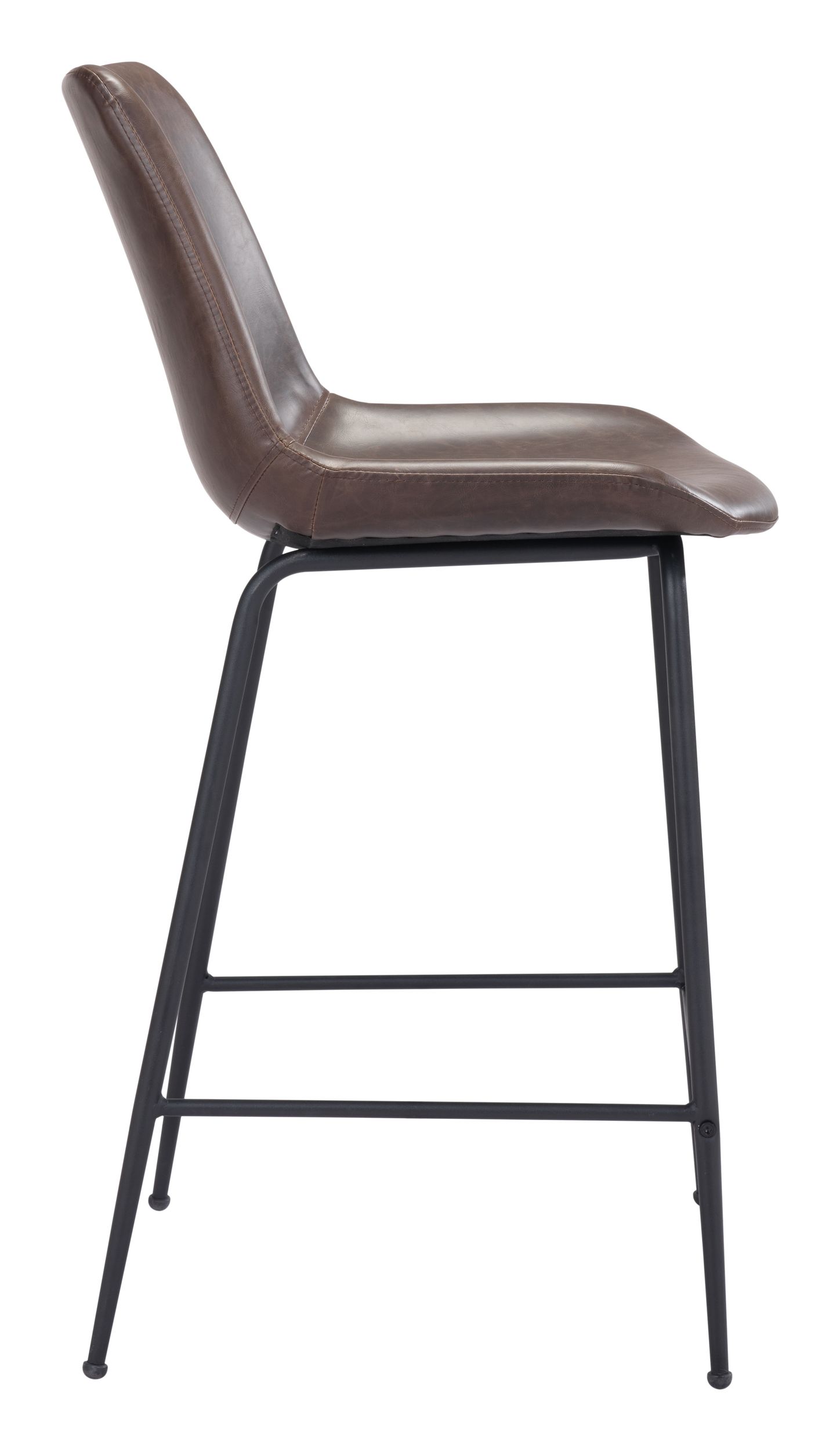Byron Faux Leather/Steel Counter Stool